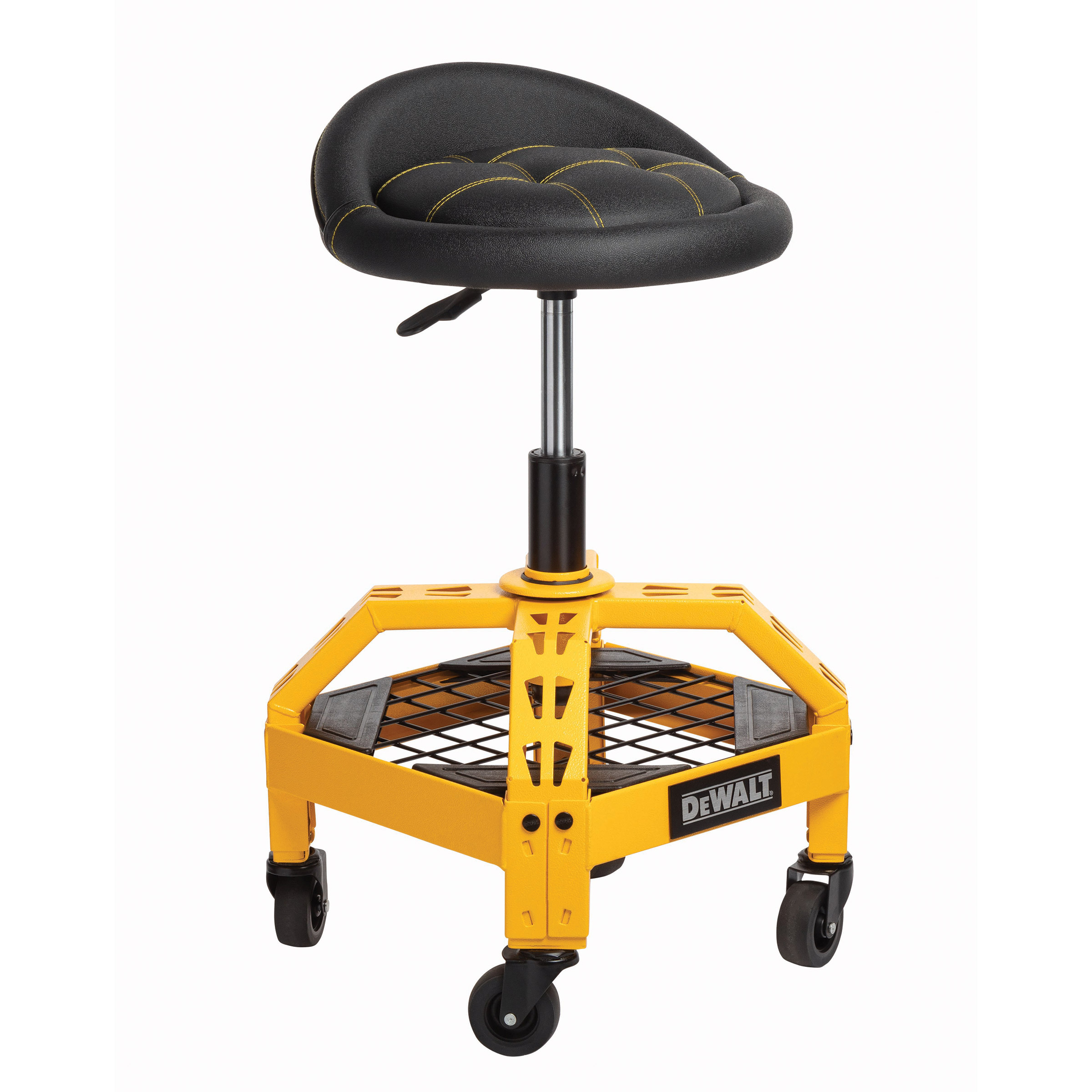 DeWALT Quilted Seat Adjustable Shop Stool with Casters | Costco