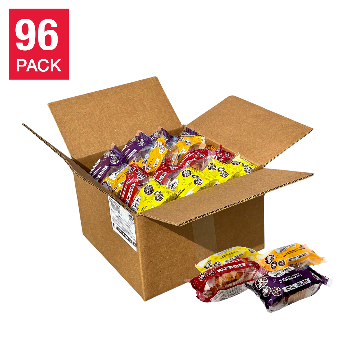 Sweets from the Earth Assorted School Muffins, 96 × 56 g