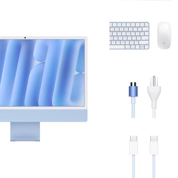 iMac All-in-one Desktop Computer (24-inch) - Apple M4 Chip, Built for Apple Intelligence, 10-core CPU, 10-core GPU, 16GB Memory, 256GB SSD Storage | Costco iMac All-in-one Desktop Computer (24-inch) - Apple M4 Chip, Built for Apple Intelligence, 10-core CPU, 10-core GPU, 16GB Memory, 256GB SSD Storage | Costco