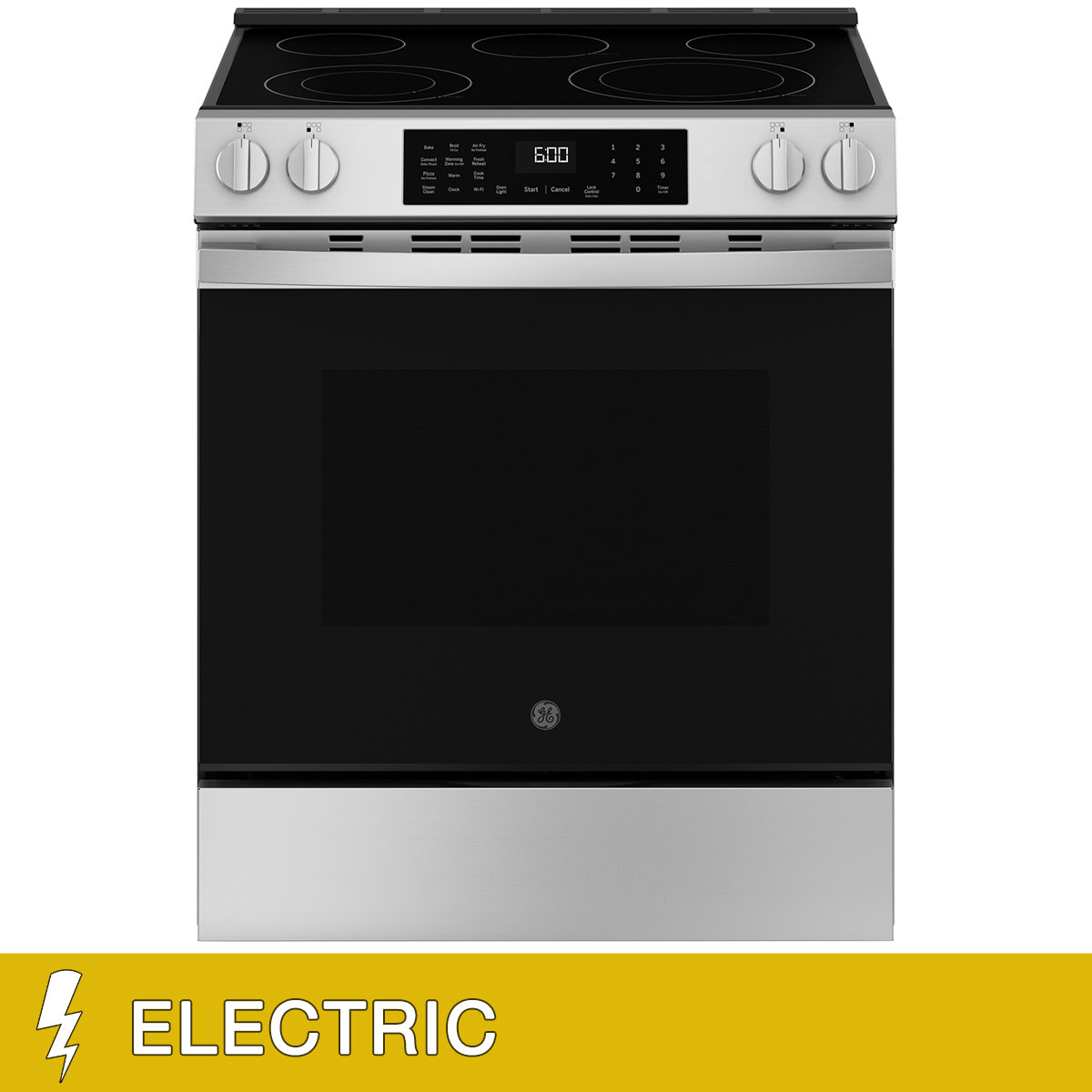 GE 30" 5.3 cu. ft. ELECTRIC Slide-in Range with Convection  No Preheat Air Fry