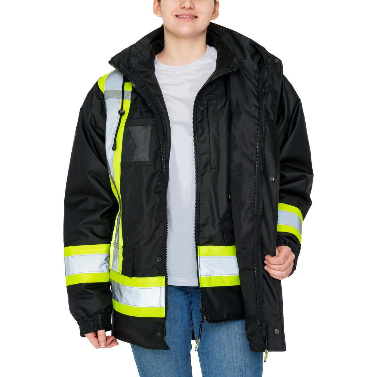 Holmes Workwear High-visibility 7-in-1 Jacket | Costco Holmes Workwear High-visibility 7-in-1 Jacket | Costco