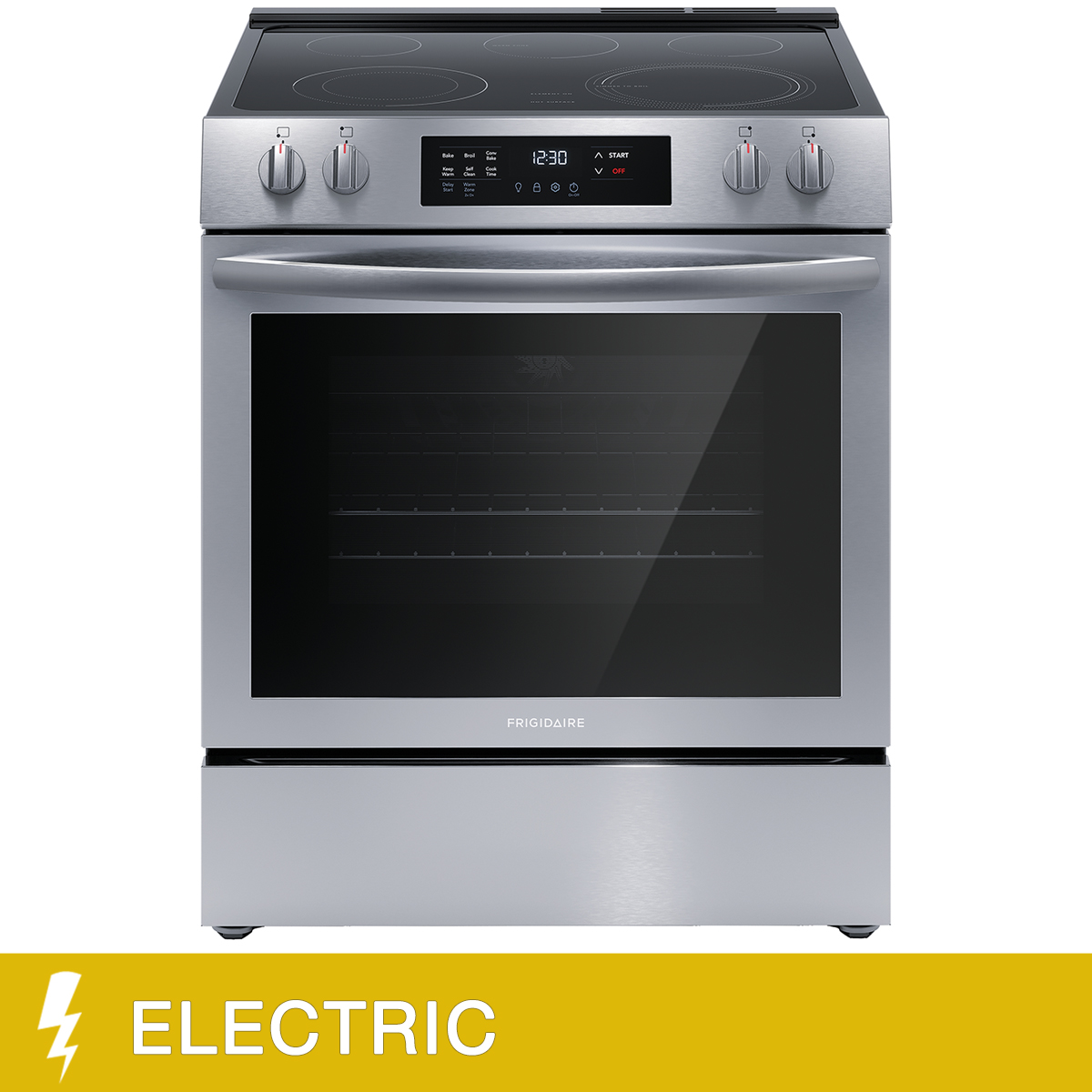 Frigidaire 30 in 5.3 cu ft. Stainless Steel Electric Freestanding Range with Convection Bake 