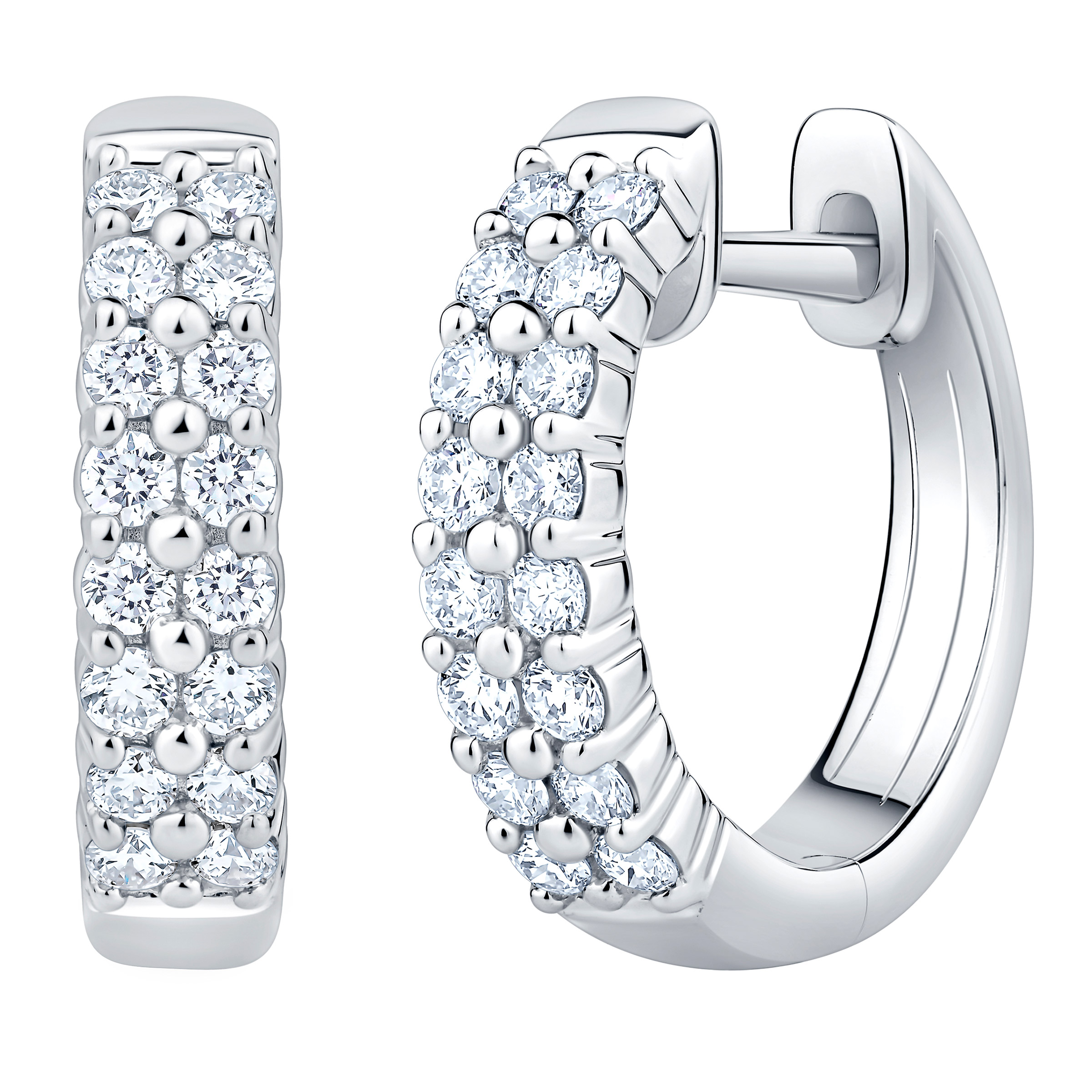 Round Brilliant Diamond Hoop Earrings (0.30 ctw)