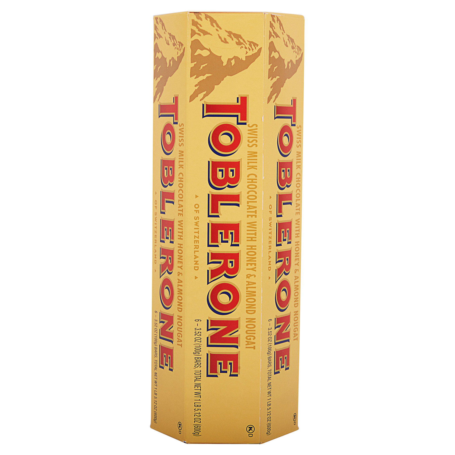 Toblerone Swiss Milk Chocolate Bar  3.52 oz  6-Count