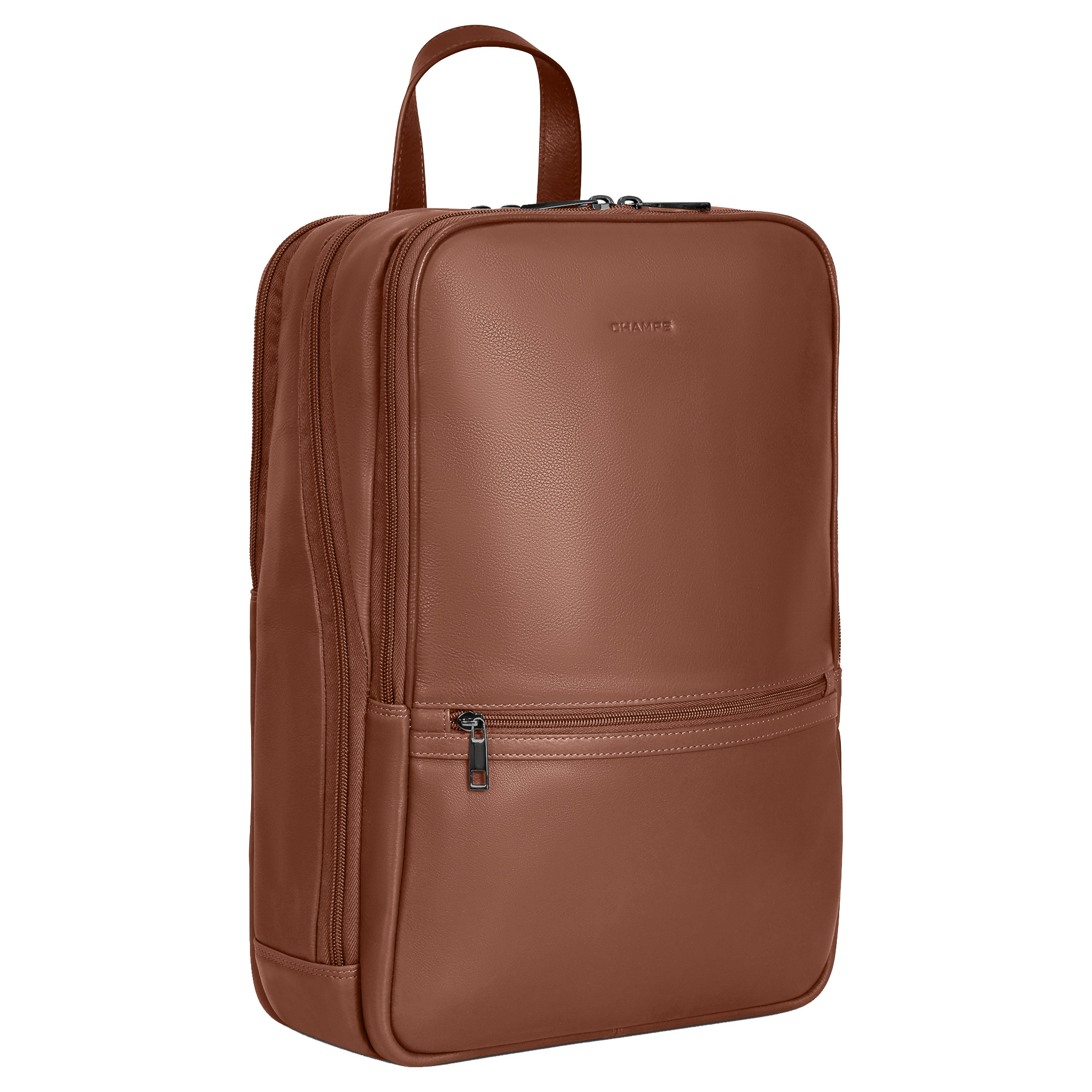 Champs Onyx Collection Classic Leather Backpack, 15 L