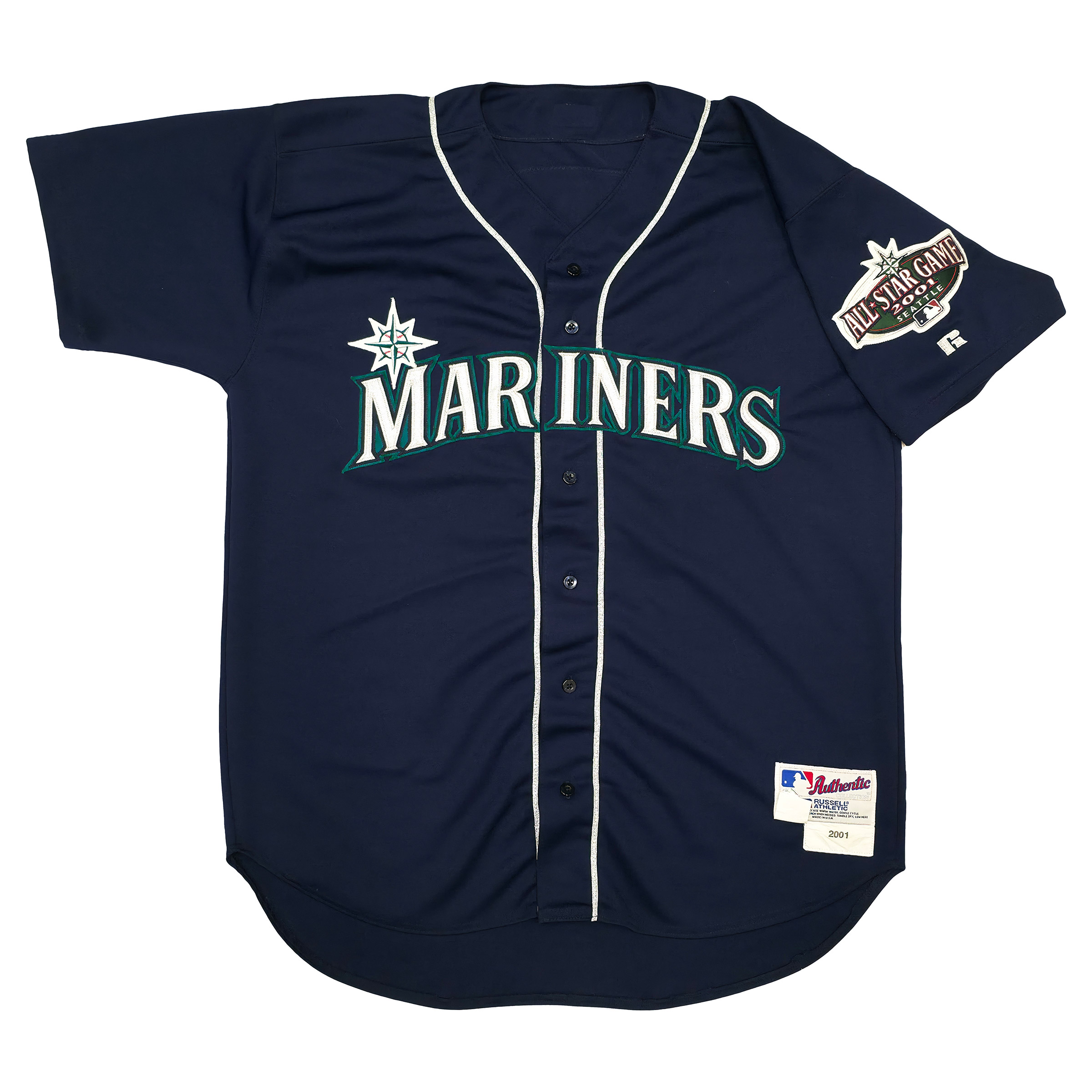 ウェア ICHIRO mariners 2001 all star jersey 2001 Seattle Mariners Team Signed All Star Game Jersey