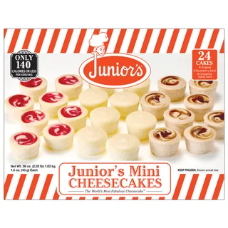 Junior's Mini Cheesecakes, Variety Pack, 1.5 oz, 24-count