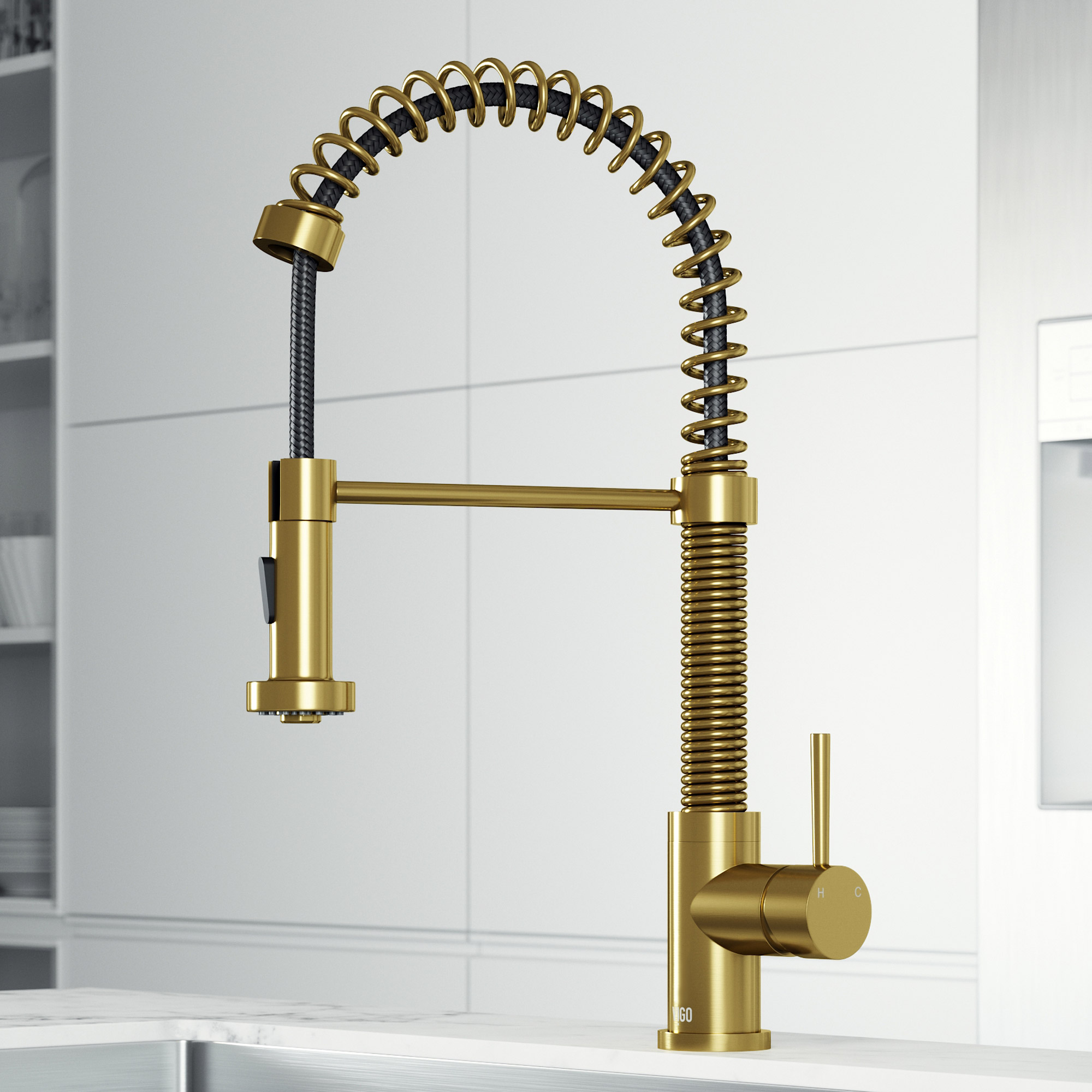 VIGO Edison Pull-down Spray Kitchen Faucet