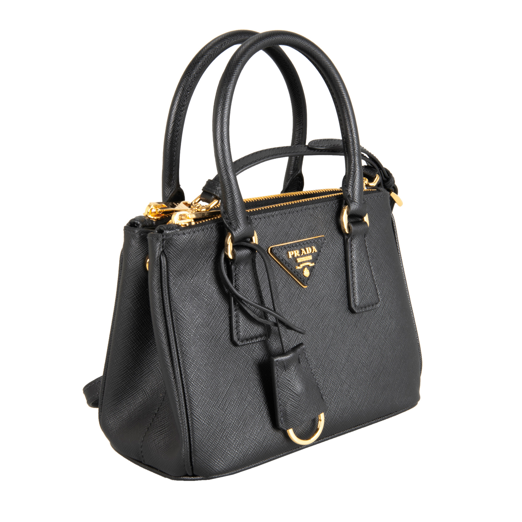 Prada Galleria Saffiano Leather Micro Bag Nero, Black | Costco