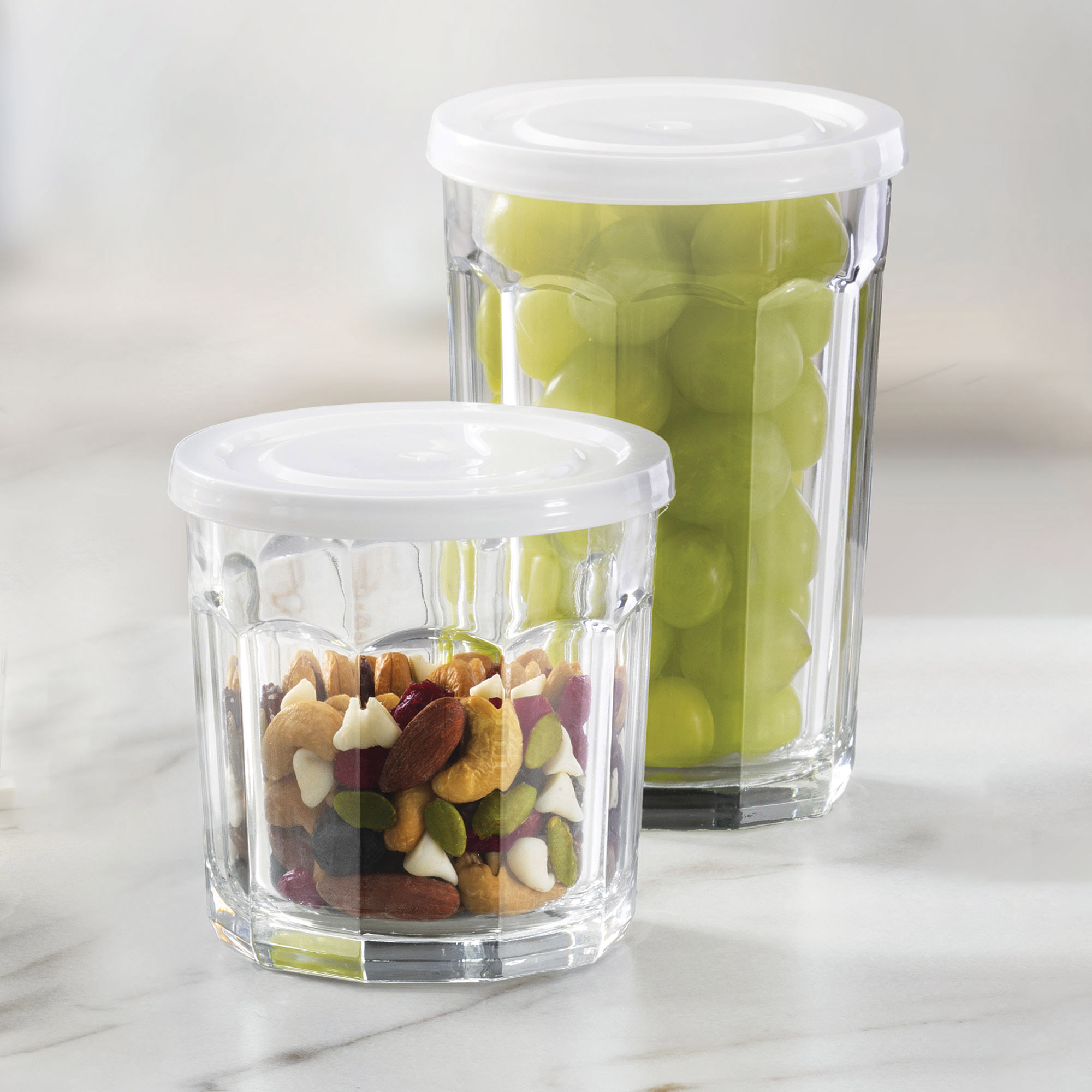 Libbey Atria 16pc Glassware Set with Lids