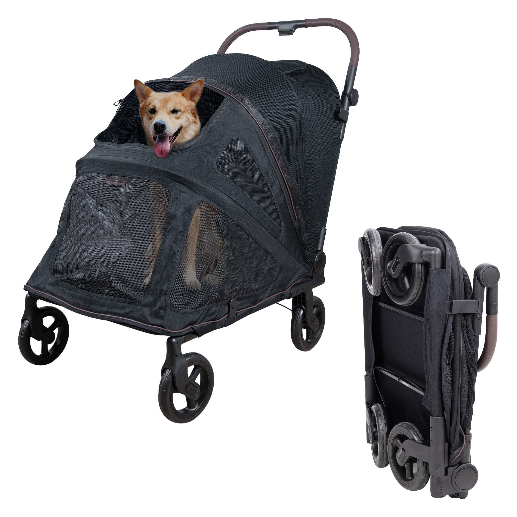 WonderFold Pet Hudson Medium Pet Stroller with FlatFold Technology | Costco