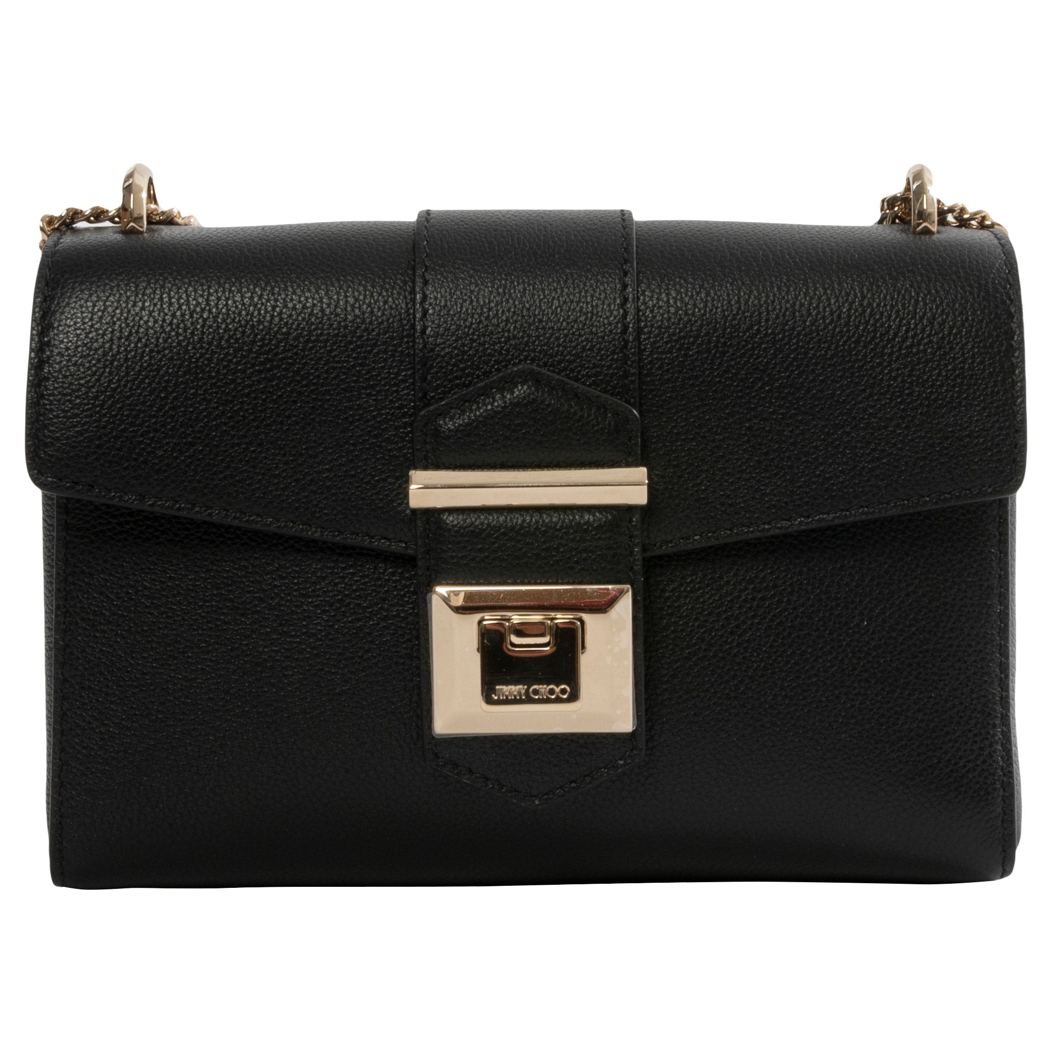 Jimmy Choo Small Marianne Shoulder Bag, Black | Costco