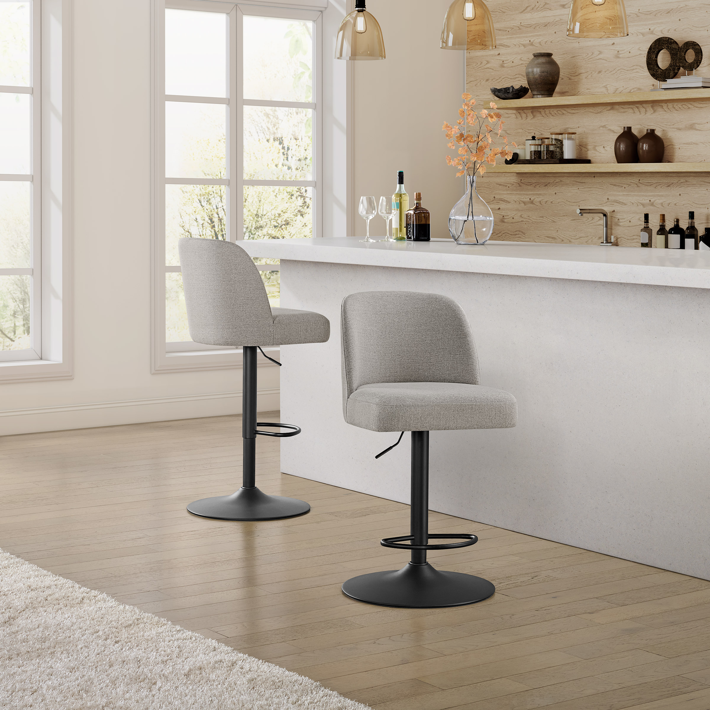 Highland Gas-lift Adjustable Stool | Costco