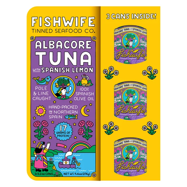FISHWIFE TUNA IN SPANISH LEMON 3/3.2 OUNCE CANS