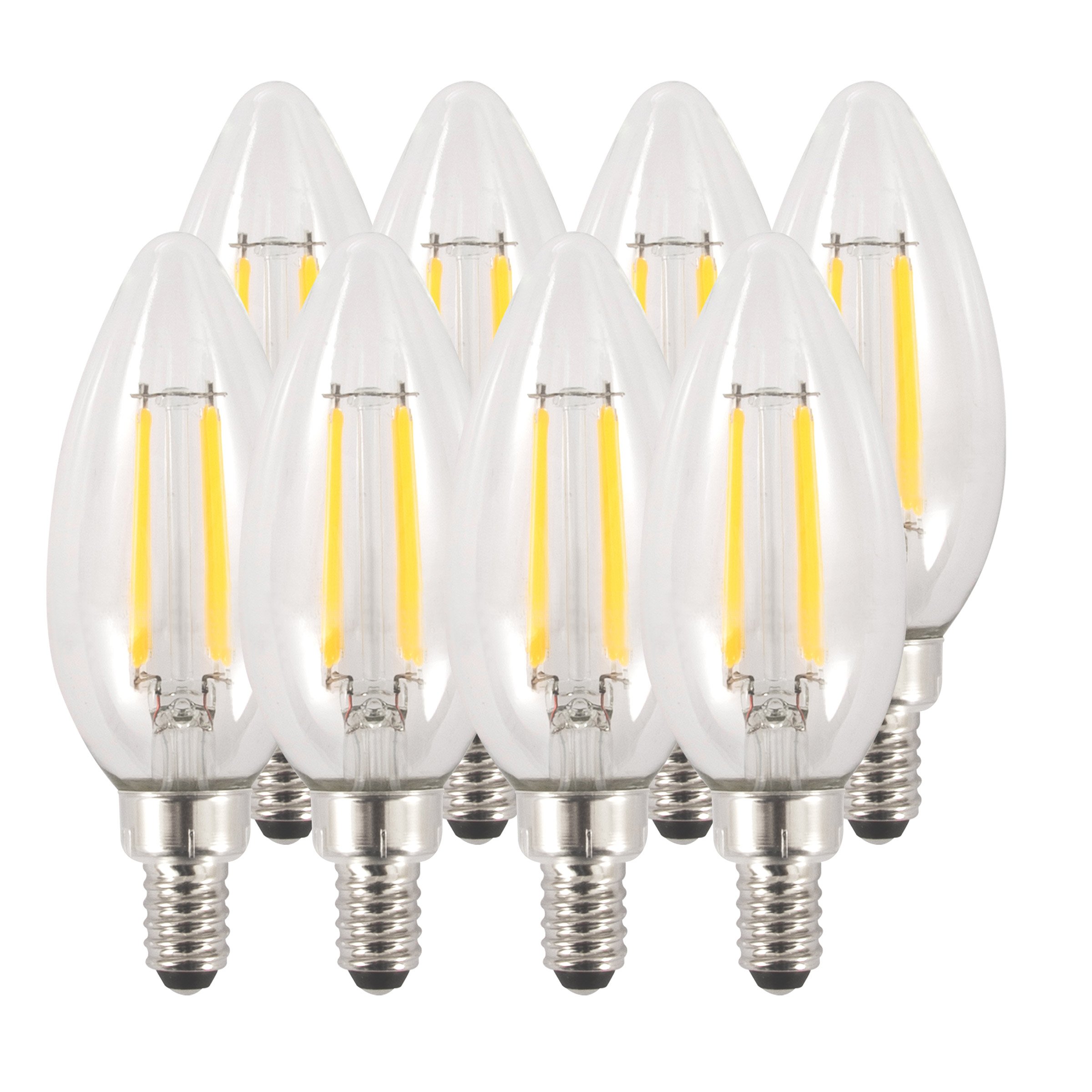 Luminus LED Elite 3.5W Dimmable B11 Chandelier Bulb, 8-pack