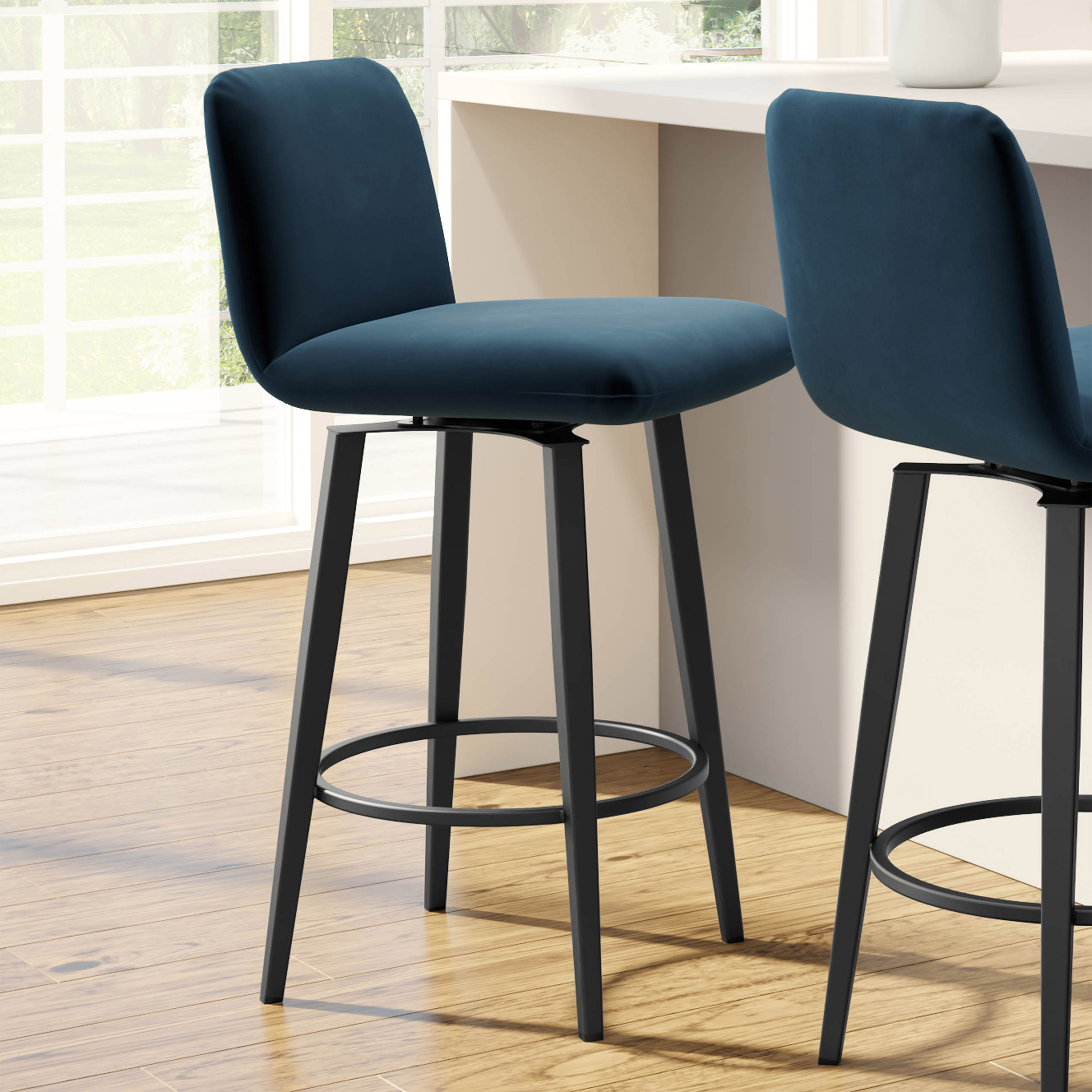 Amisco Betty Swivel Counter Stool