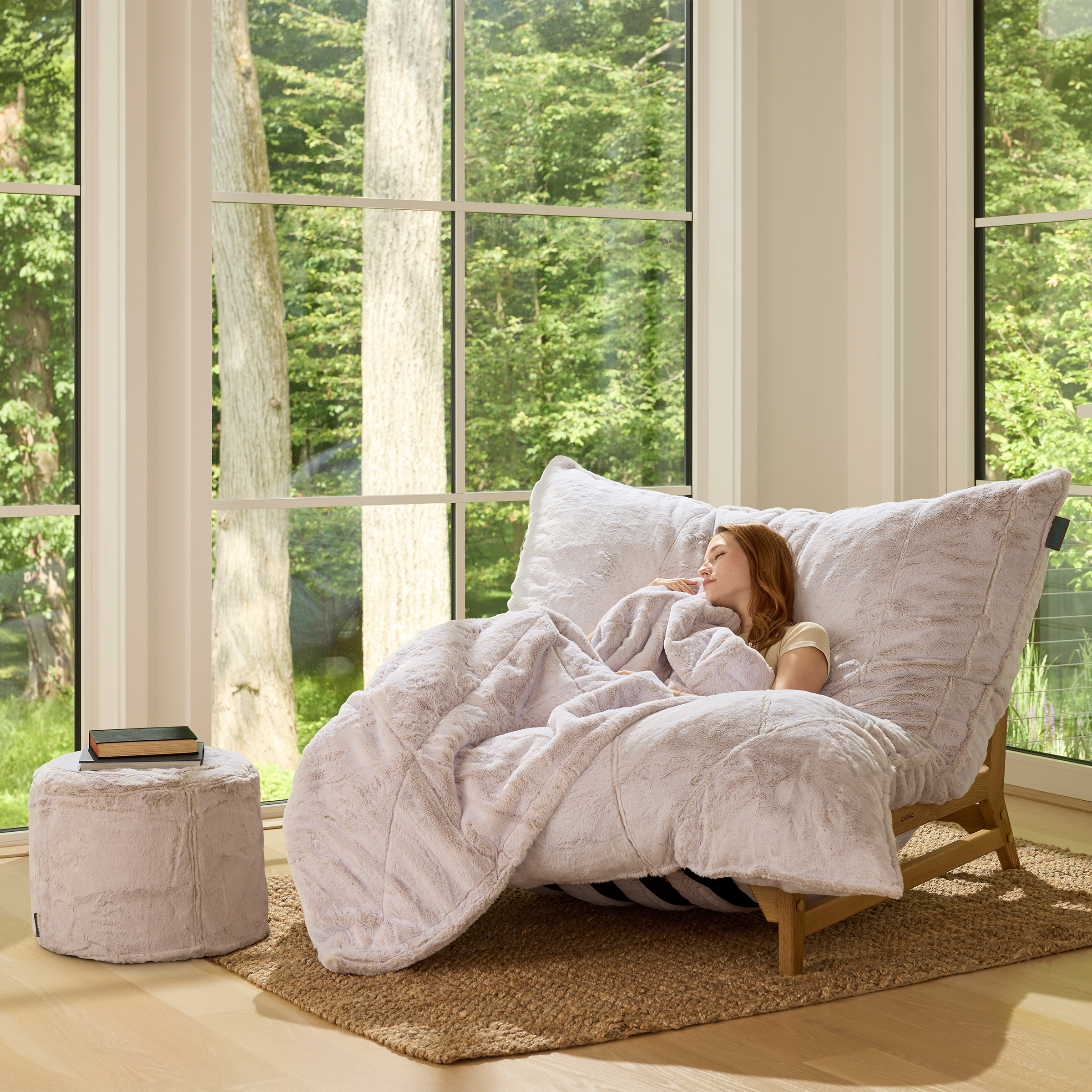 Lovesac PillowSac Accent Chair Bundle with Ottoman