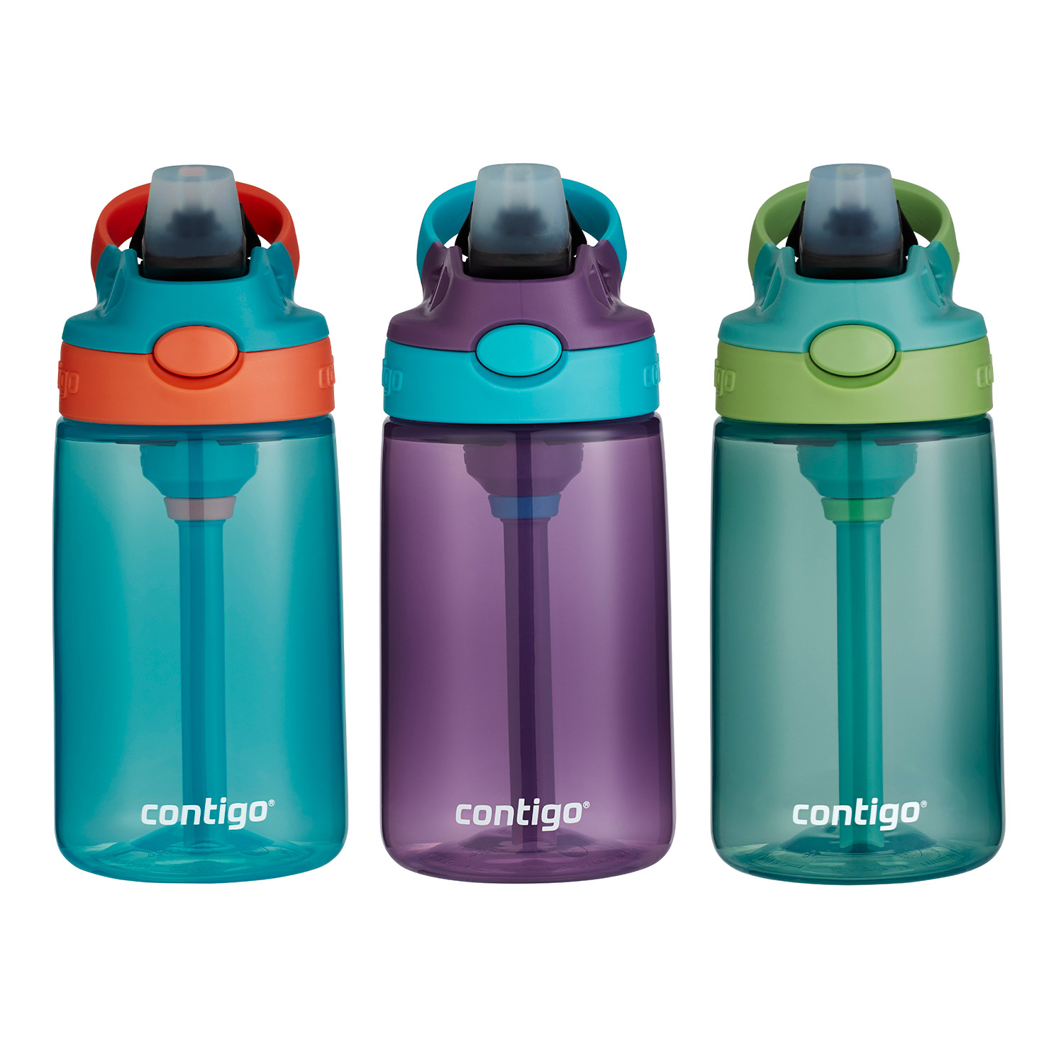 Contigo Kids Autospout 14oz Water Bottle, 3-pack Set | Costco
