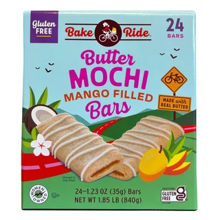 BAKE RIDE MANGO BUTTER MOCHI BAR 24 CT