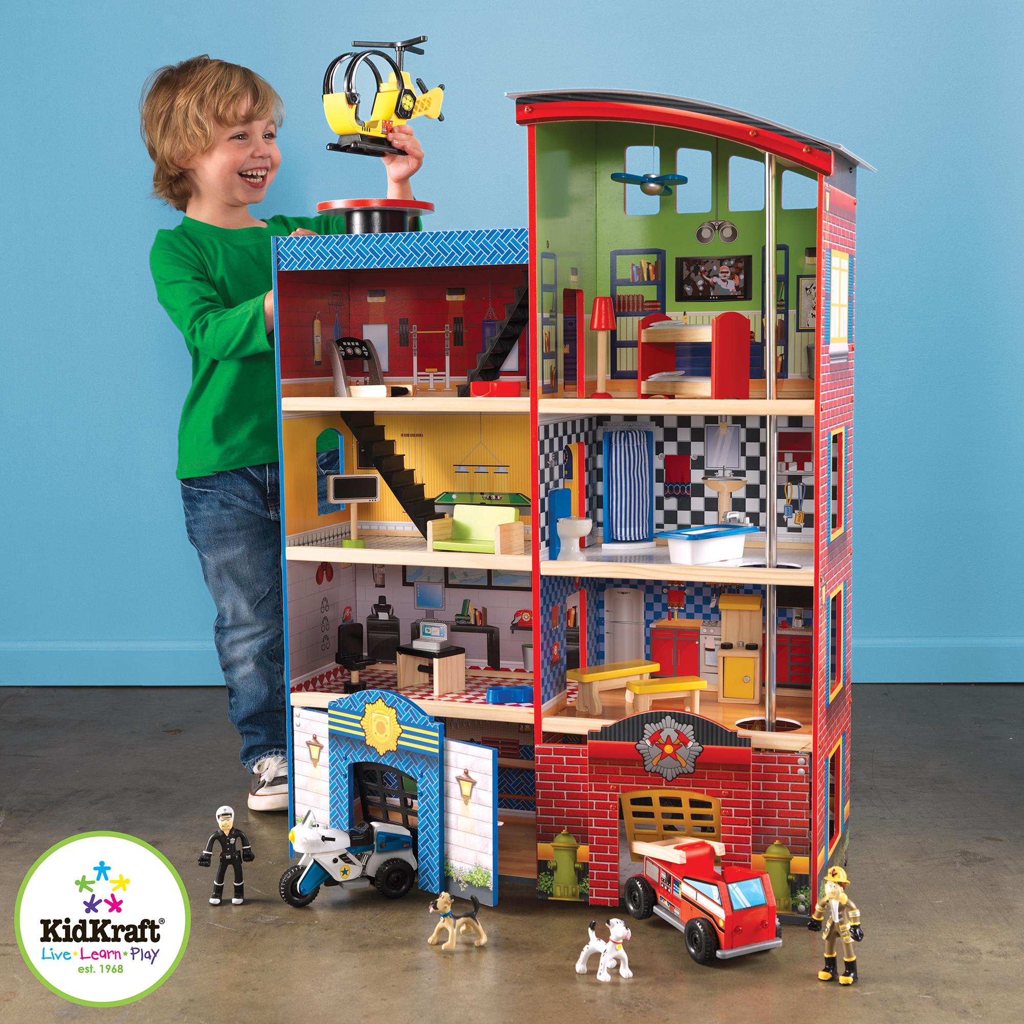 KidKraft Hometown Heroes Wooden Play Set
