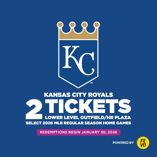 MLB Kansas City Royals - Two Lower Level Outfield Plaza Tickets, eVoucher