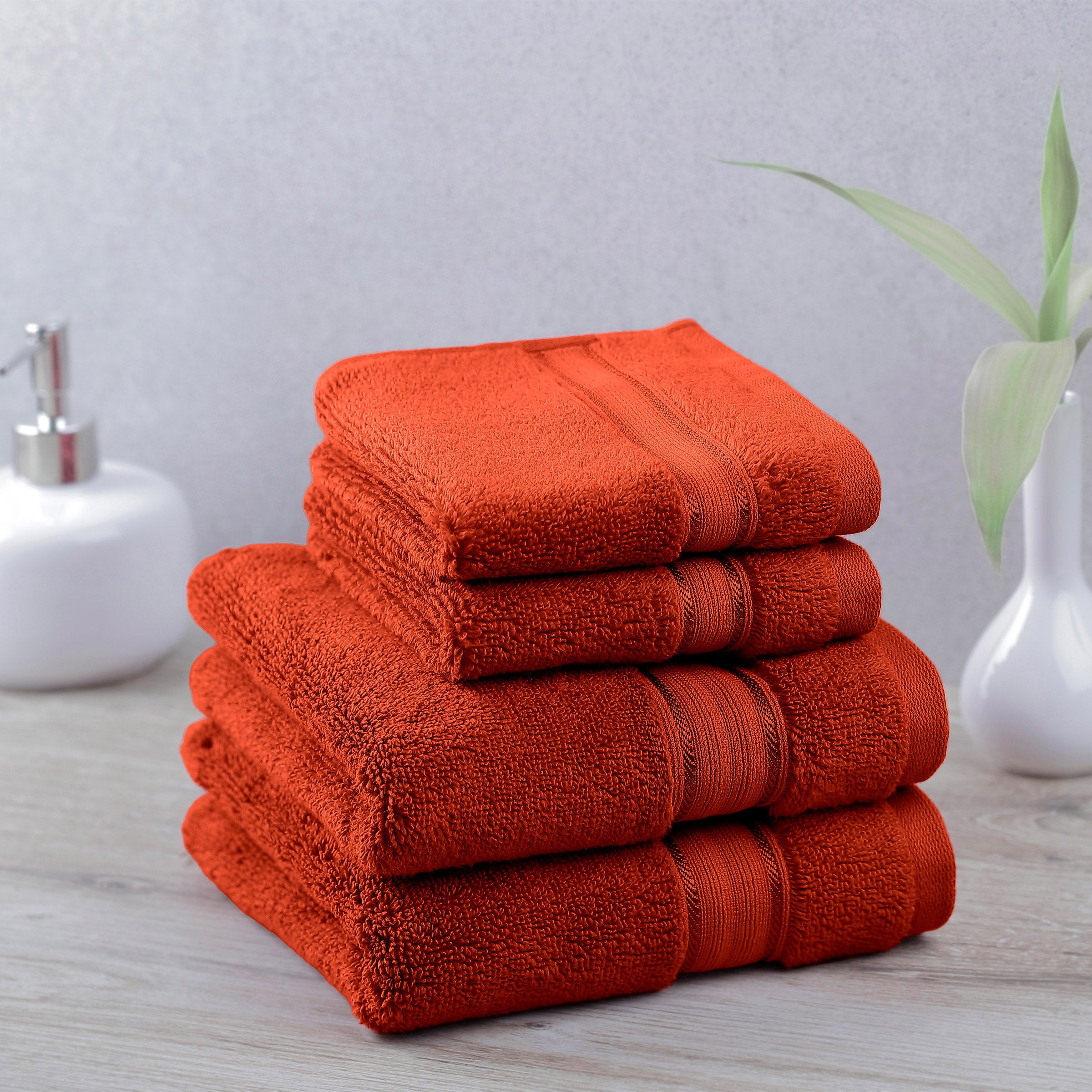 Purely Indulgent 100% Egyptian Cotton Washcloth and Hand Towel Set