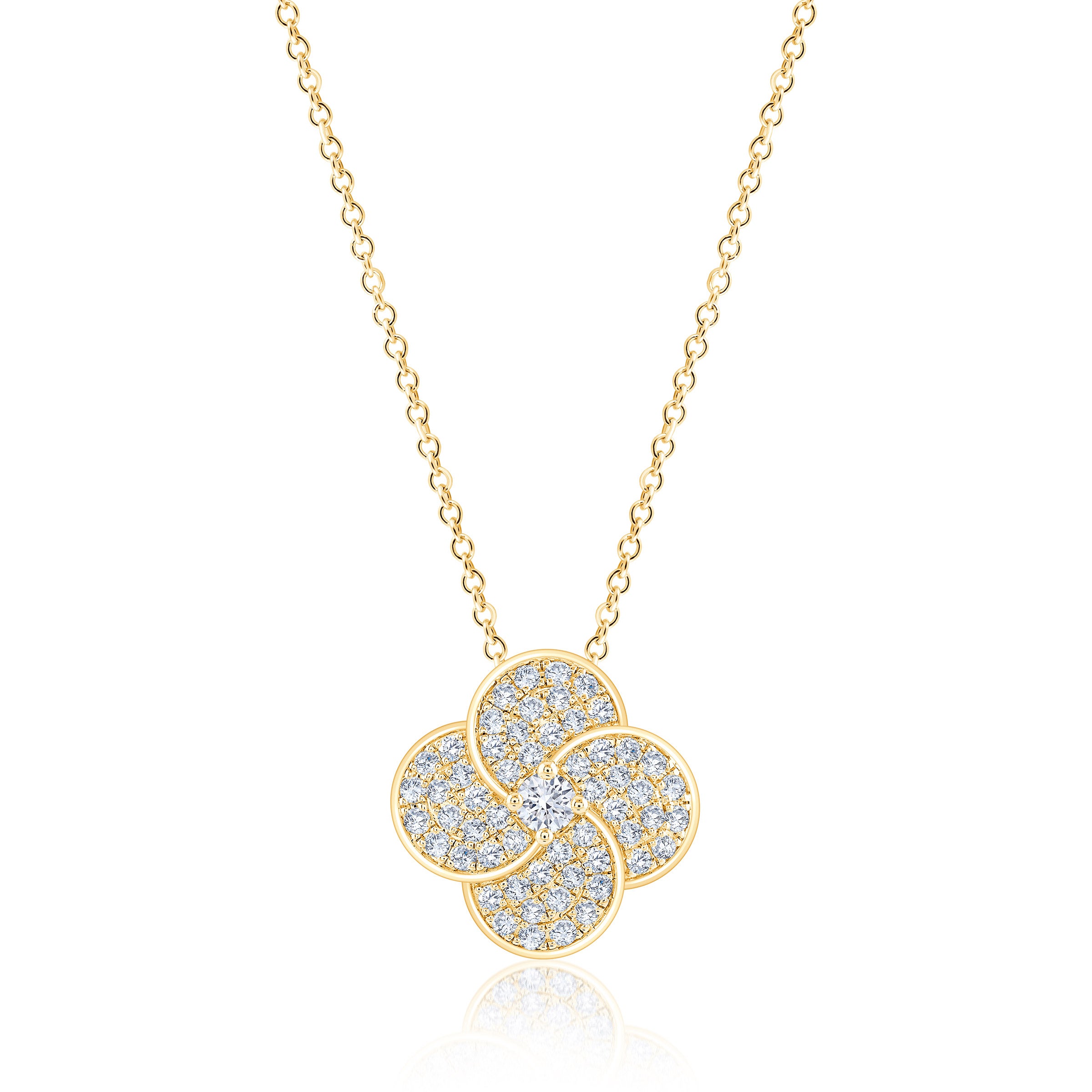 Round Brilliant 0.50 ctw VS2 Clarity, I Color Diamond 14kt Yellow
