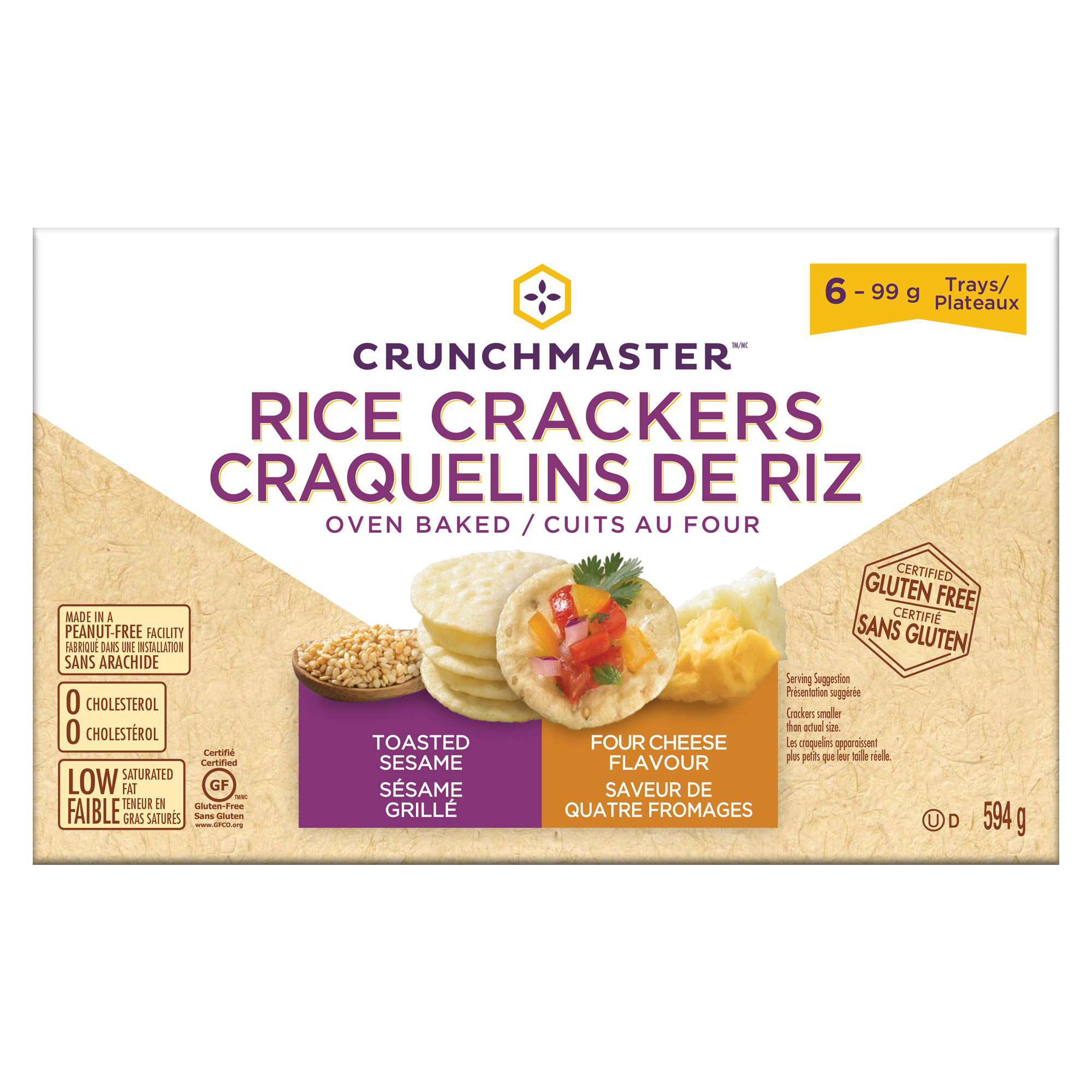 Crunch Master Rice Crackers, 595 g 