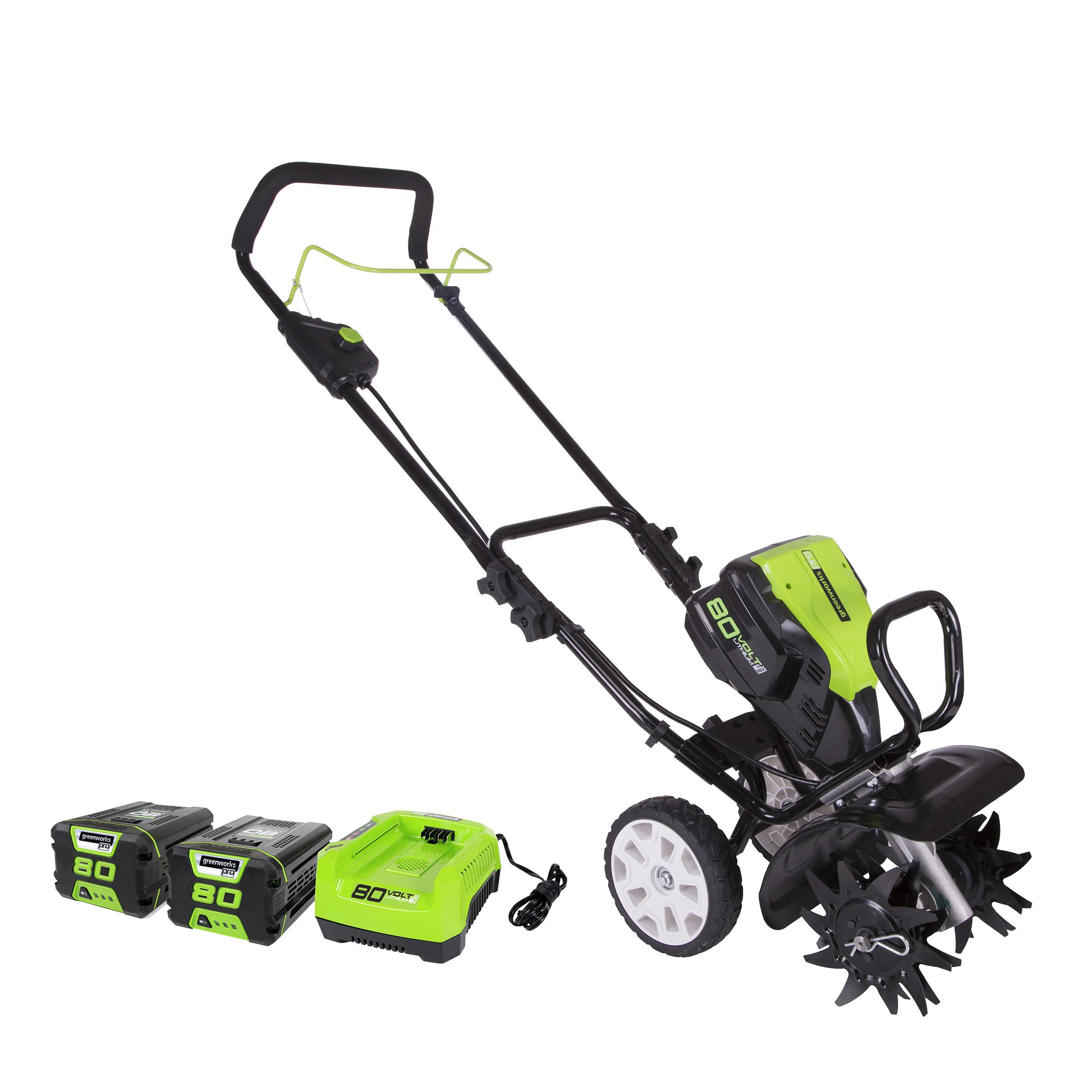 Greenworks 80V Cultivator with Two 2AH Batteries & Charger | Costco