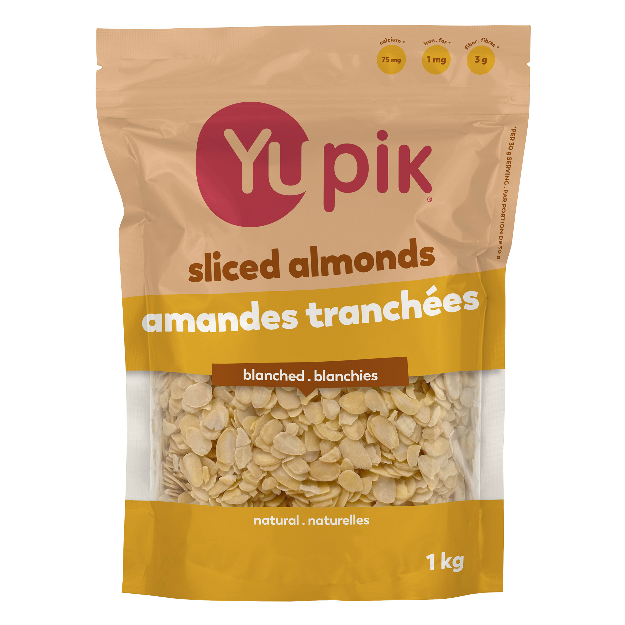 Yupik Sliced Almonds, 1 kg
