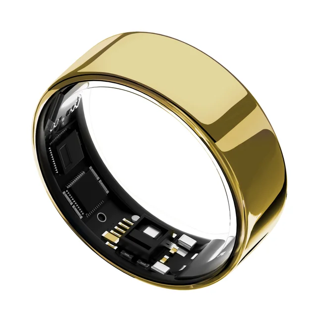 ULTRAHUMAN RING AIR GOLD SIZE 7 SMART RING + CHARGER