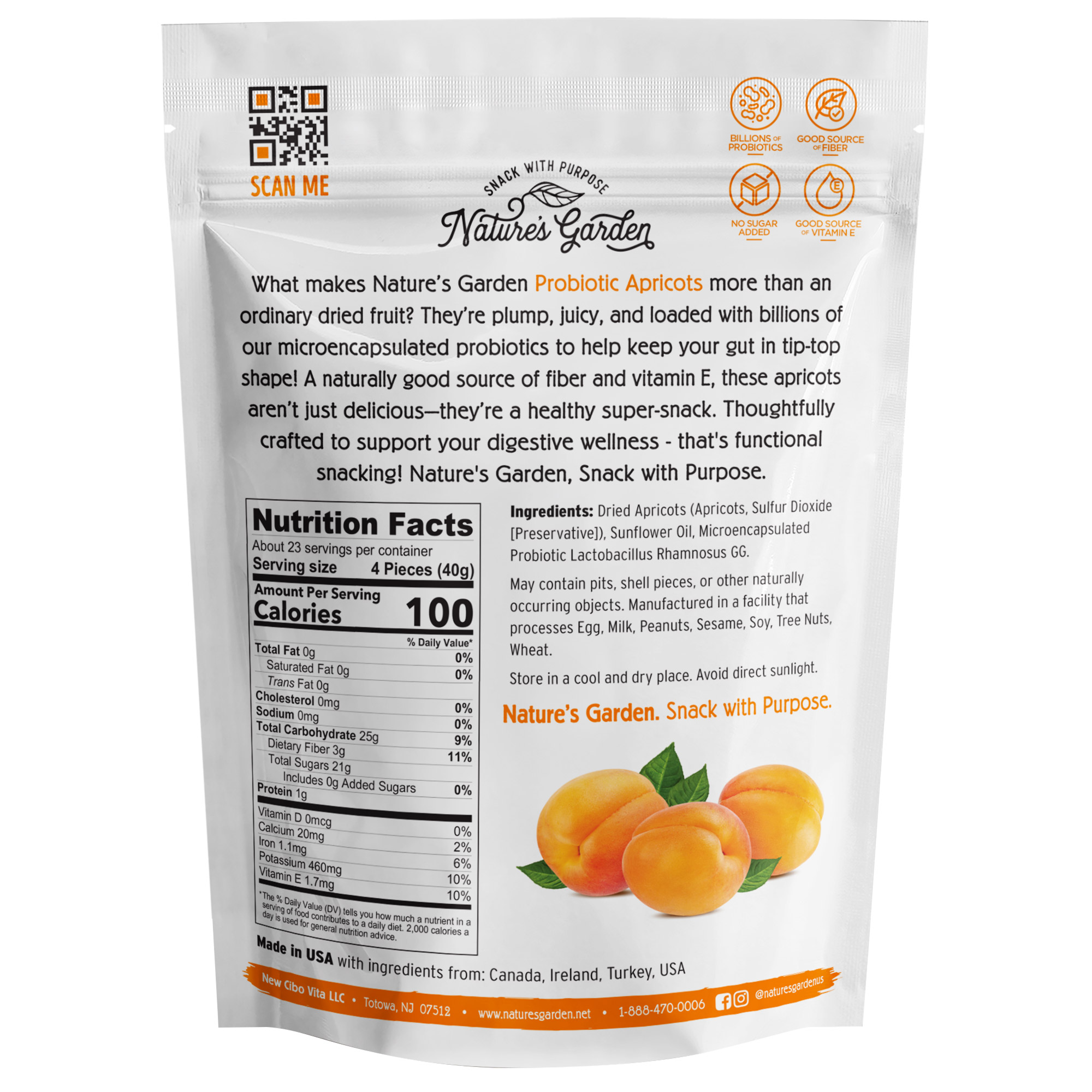 Nature's Garden Probiotic Dried Apricots, 32 oz | Costco