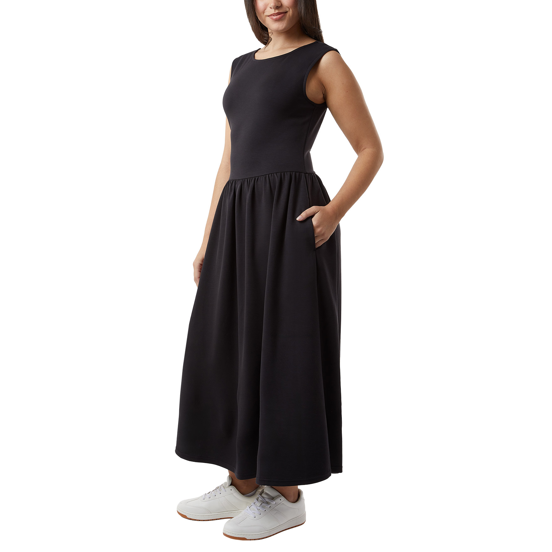 chinese dress ladies 32 Degrees Women's Soft Rib Swing Dress |4-Way Stretch | Moisture Wicking main image 0