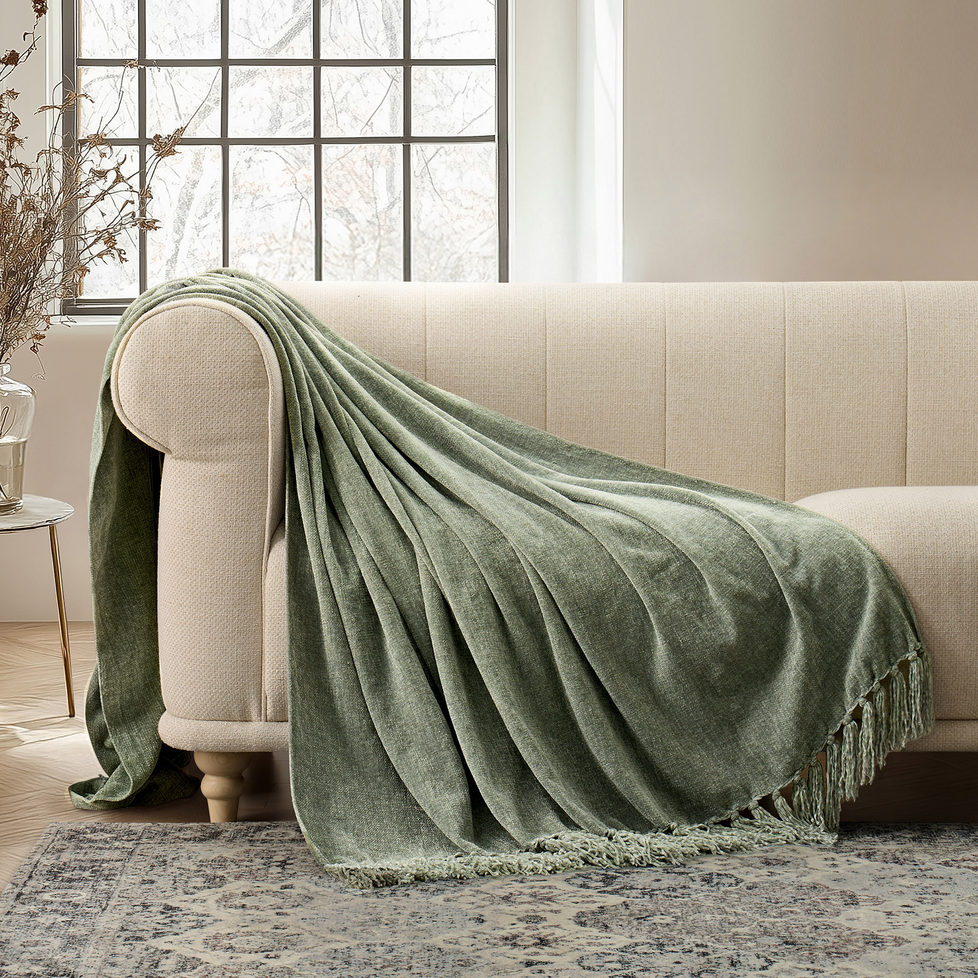 Evergrace Luxe Chenille Throw