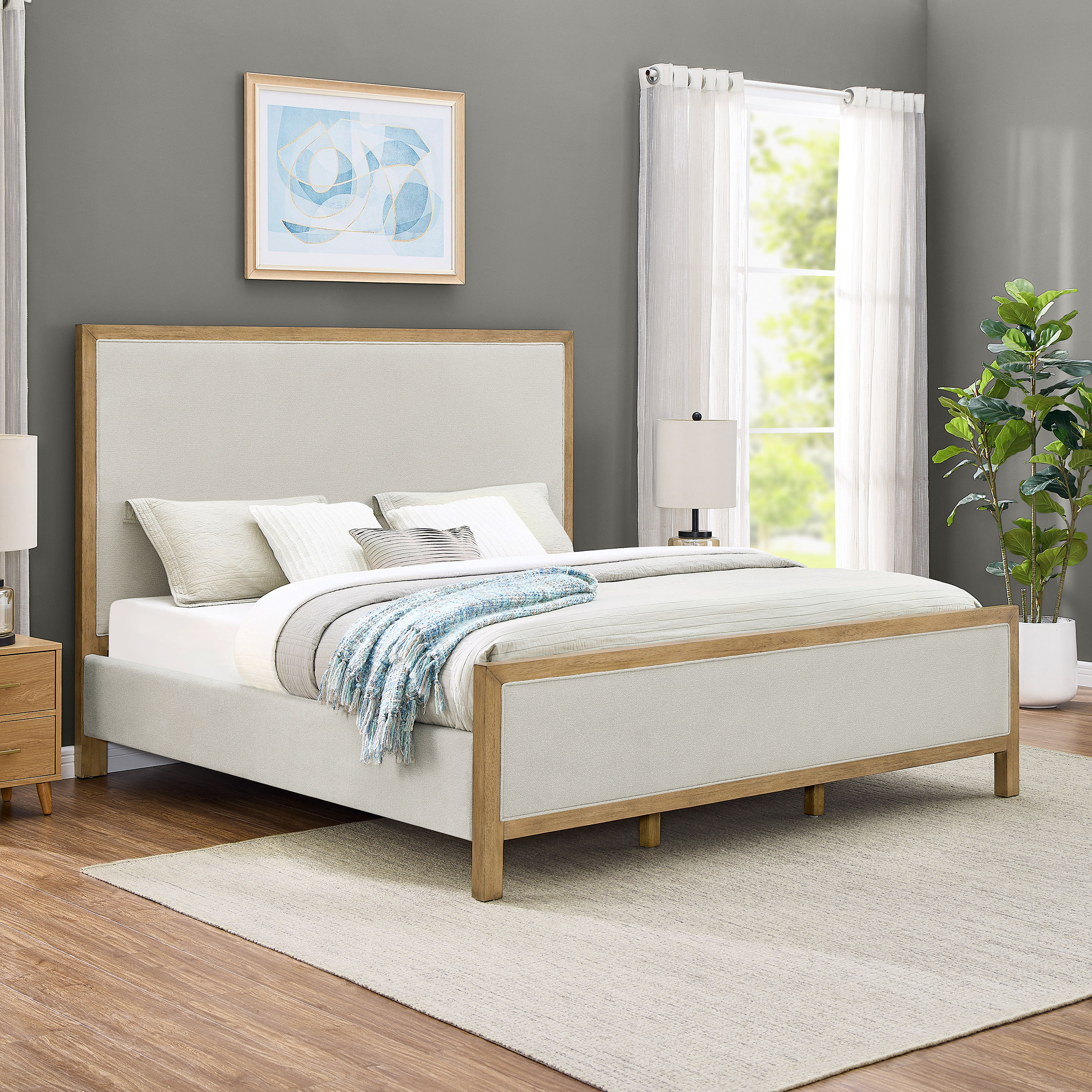 Henredon Upholstered King Bed 