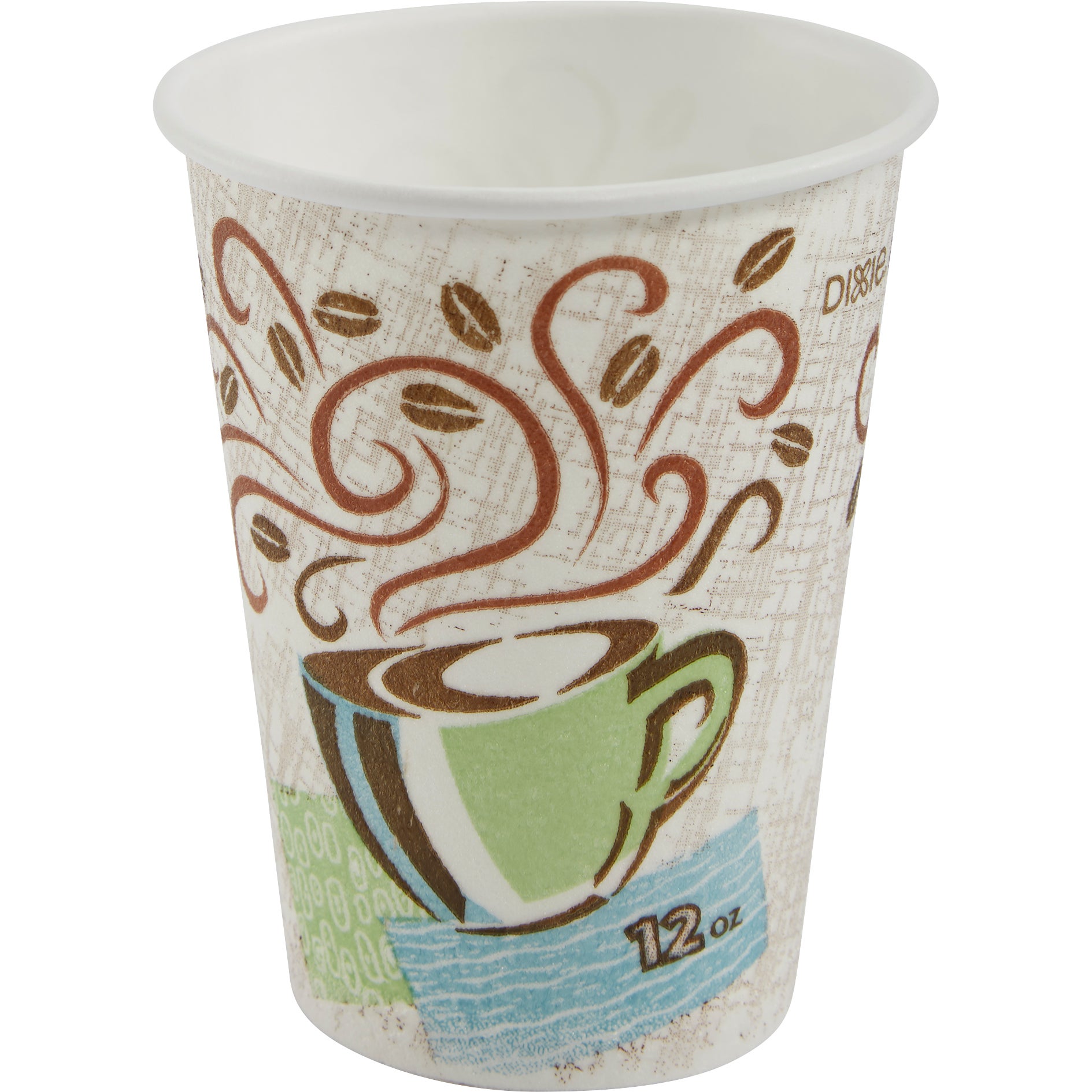 Dixie PerfecTouch Insulated Paper Hot Cups, Coffee Haze, 12 oz