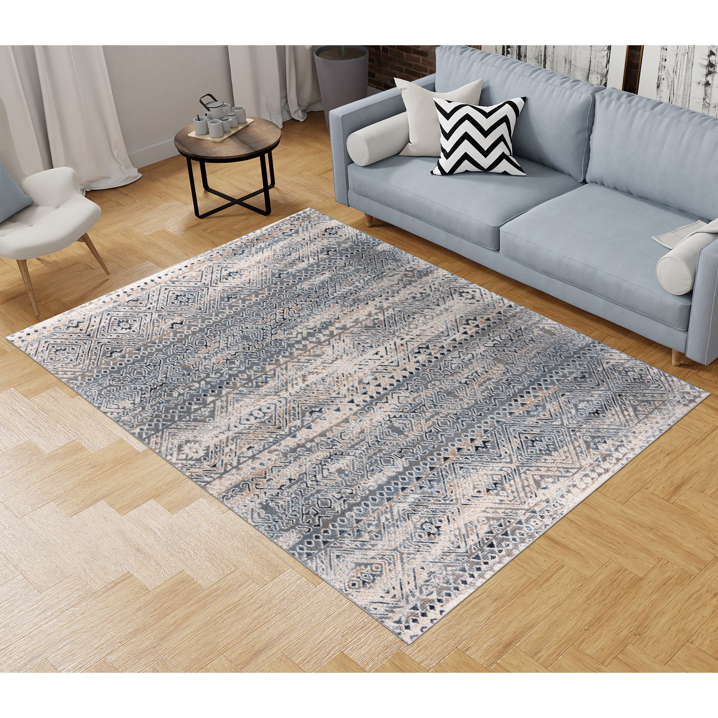 新品 KAYANTA RUG 120x160cm ACME FURNITURE Art Carpet Abington Collection Kent Indoor Area Rug | Costco