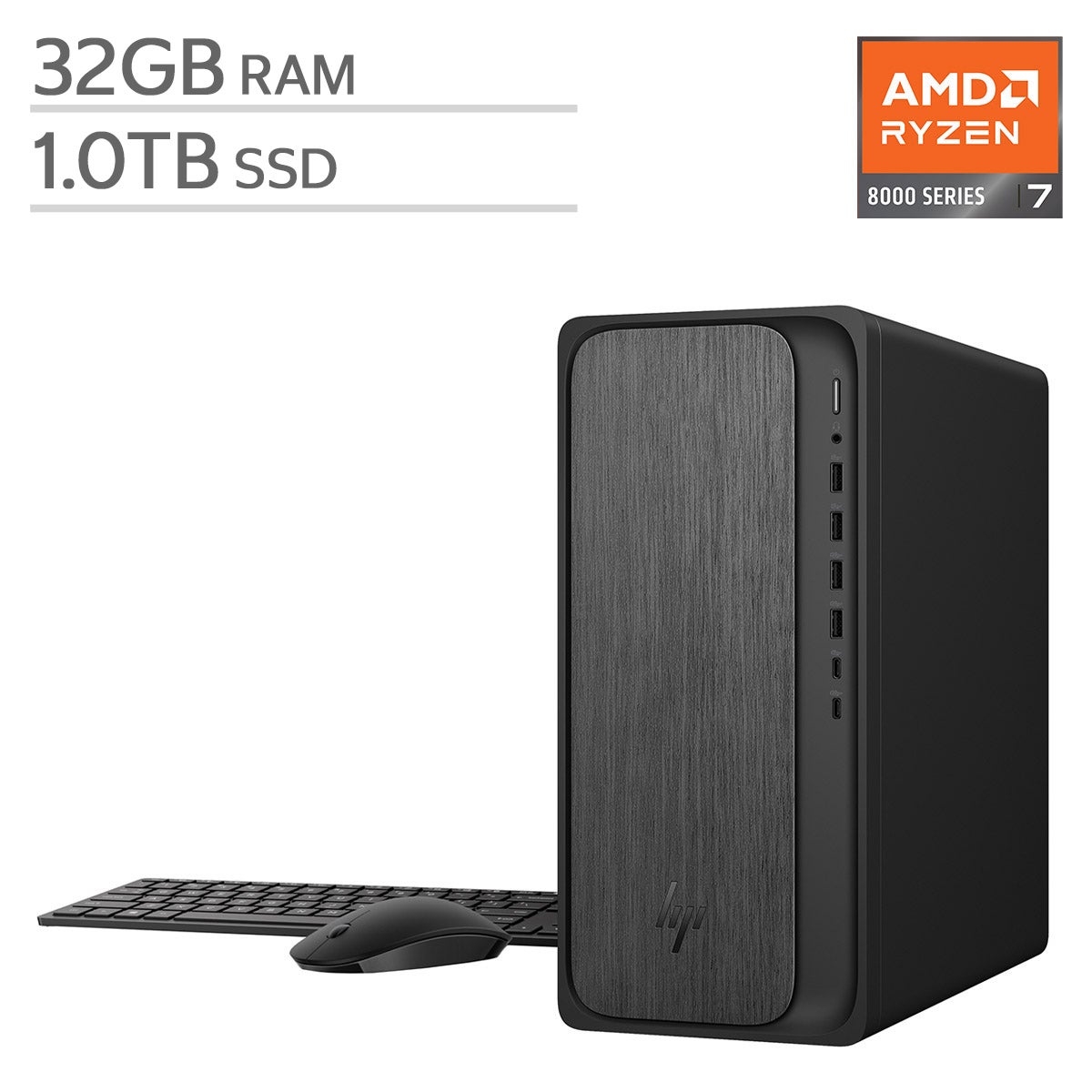 HP OmniDesk Tower - AMD Ryzen 7 8700G - Windows 11 Home - 32GB