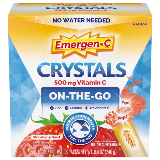 EMERGEN-C CRYSTALS STRAWBERRY 60CT