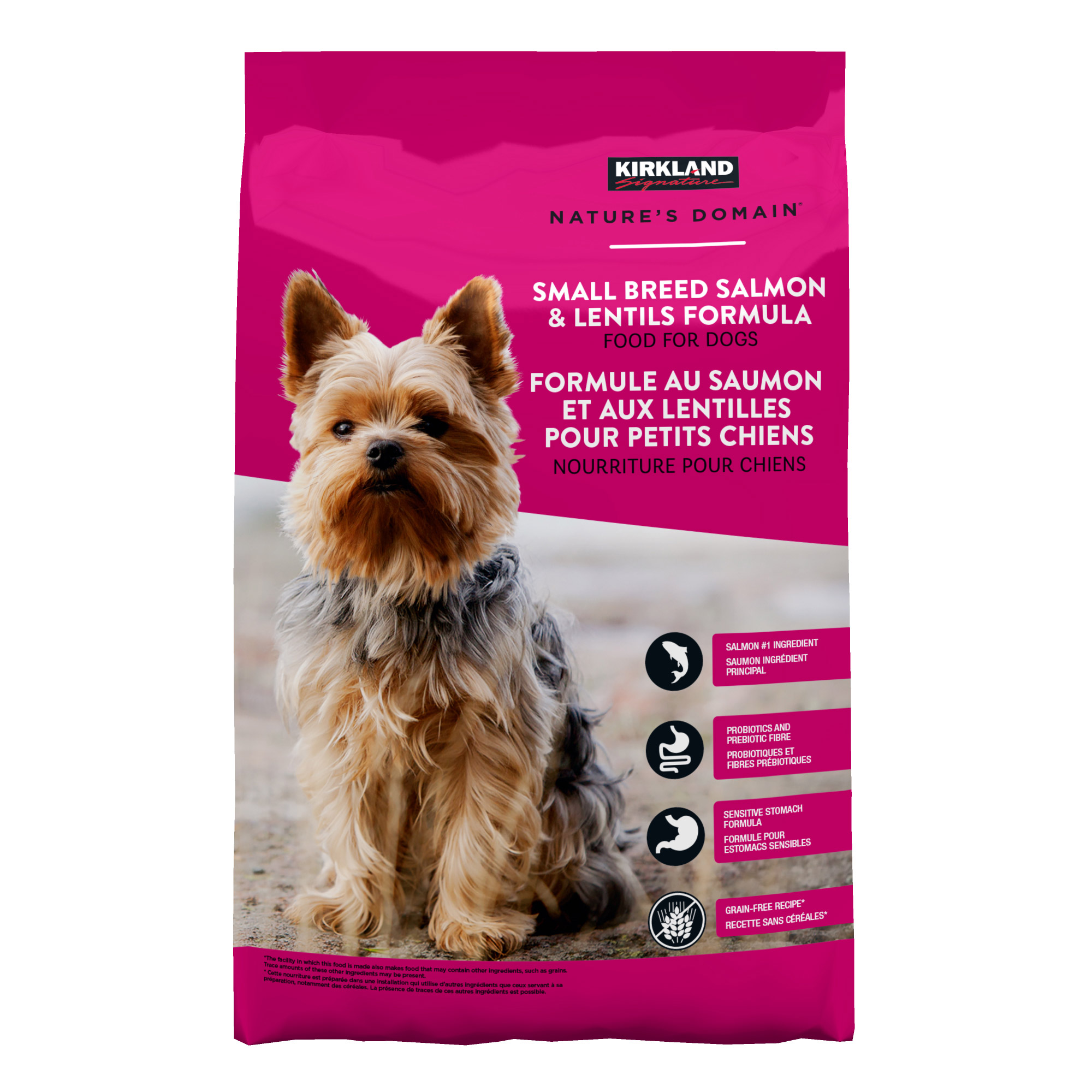 Kirkland Signature Nature’s Domain Small Dog Breed Salmon & Lentils Formula, 9.07 kg (19.9 lb.)
