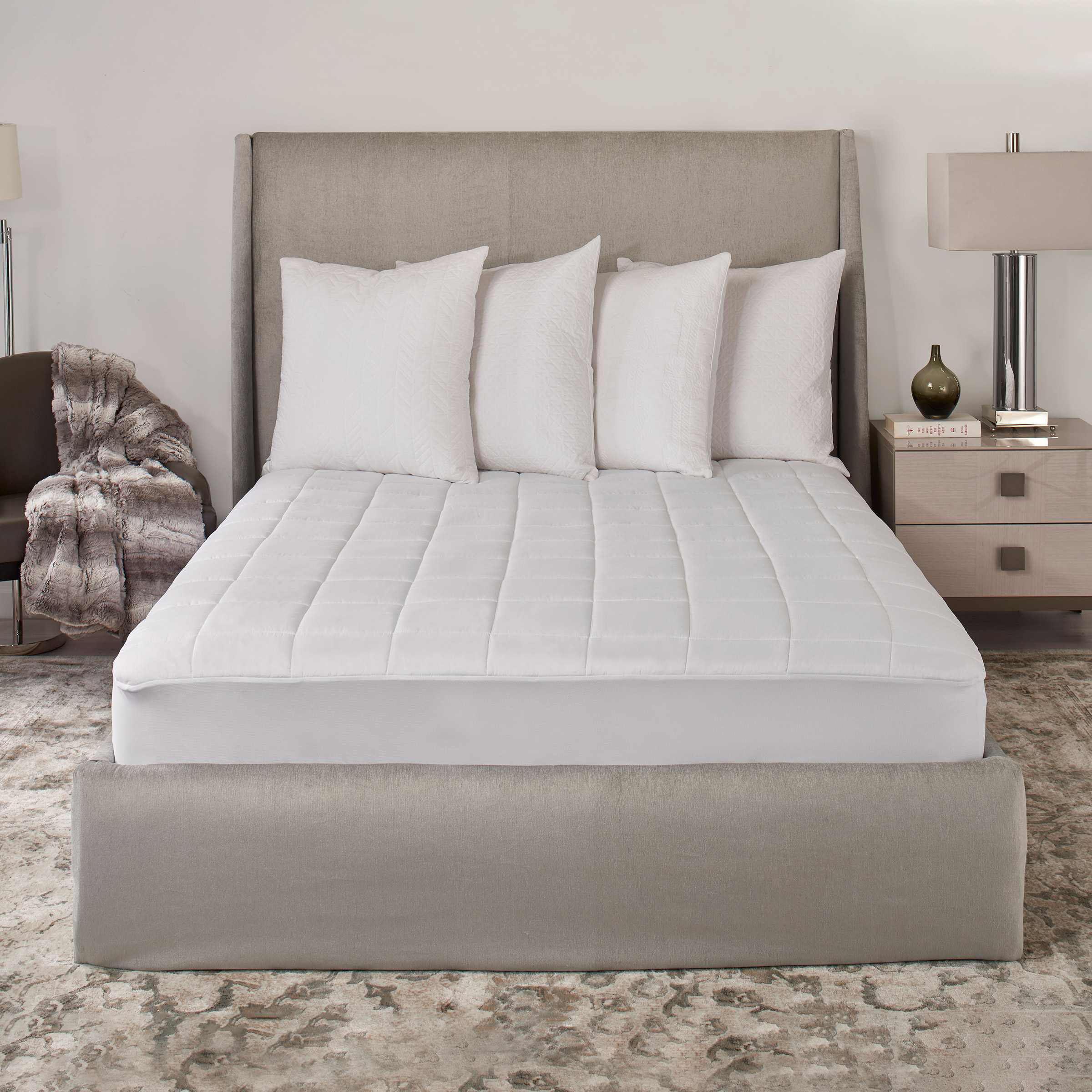 Sunbeam Anti-Microbial Heated Mattress Pad 