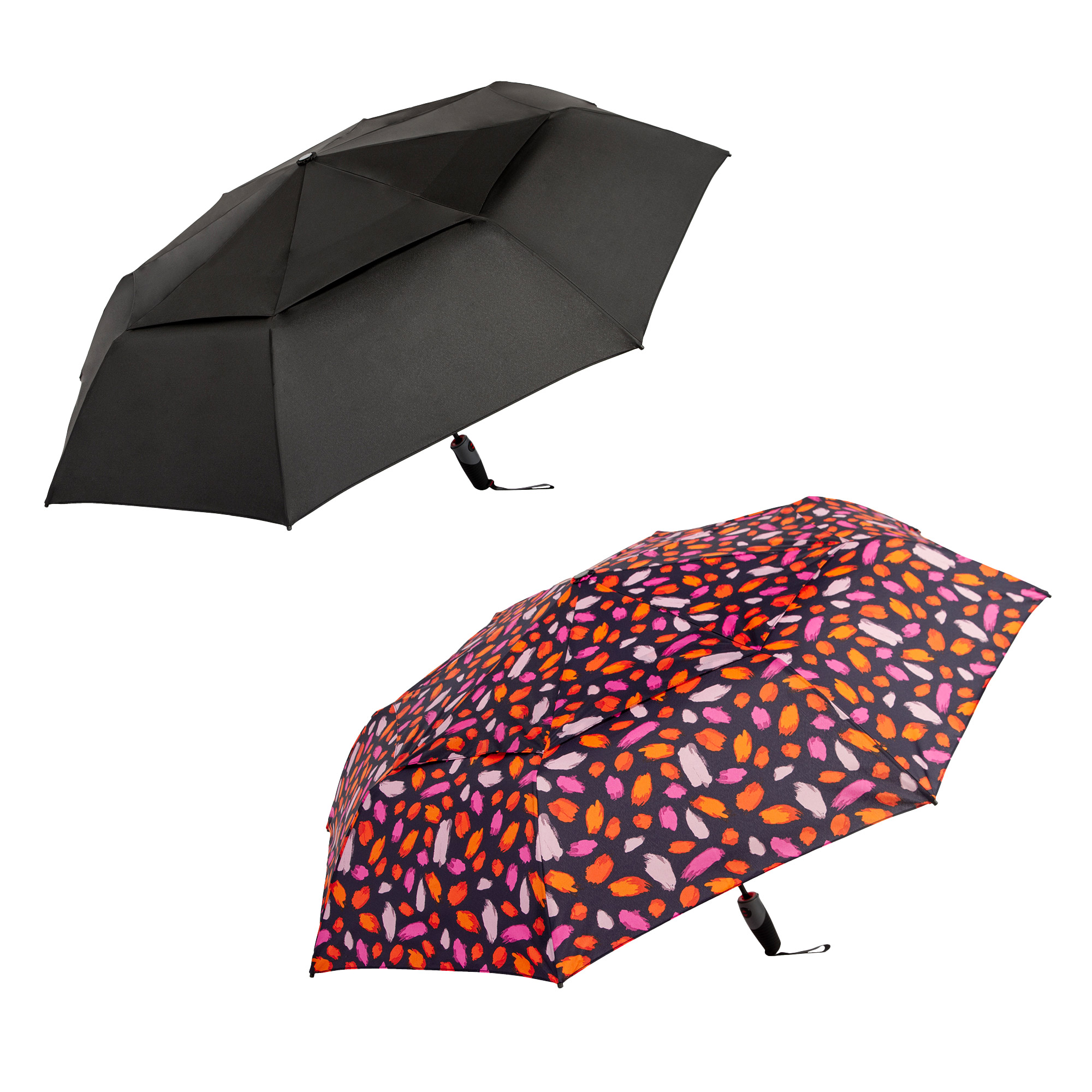 Shed Rain Windpro 117 cm (46 in.) Vented Automatic Compact Umbrella, 2-pack