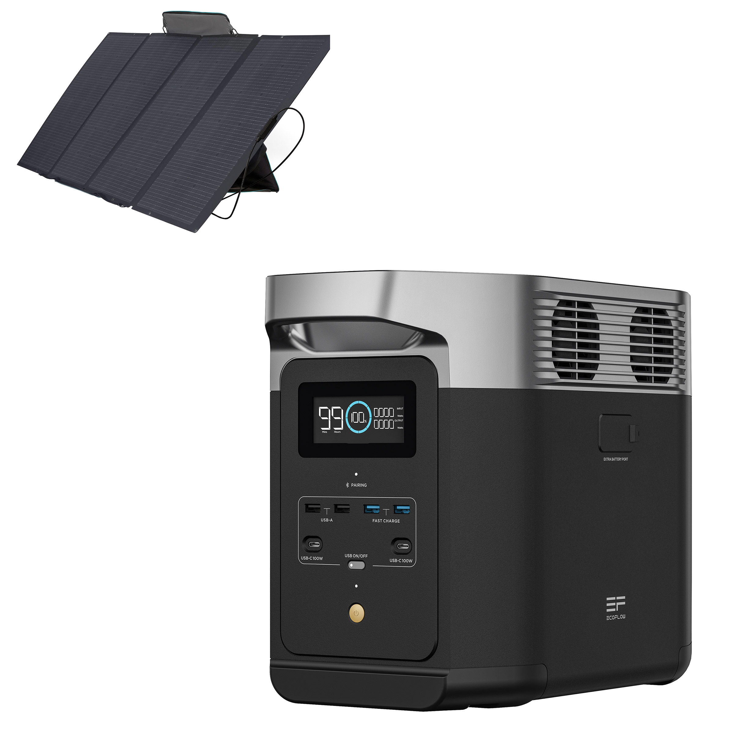 EcoFlow DELTA 2 and 400W Solar Panel Bundle