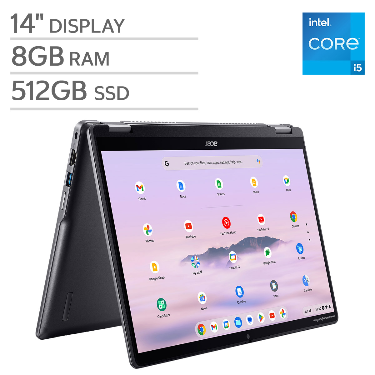 Acer Chromebook 本体 （ジャンク品） Acer Chromebook Plus 514 14” Touchscreen Laptop with Google AI