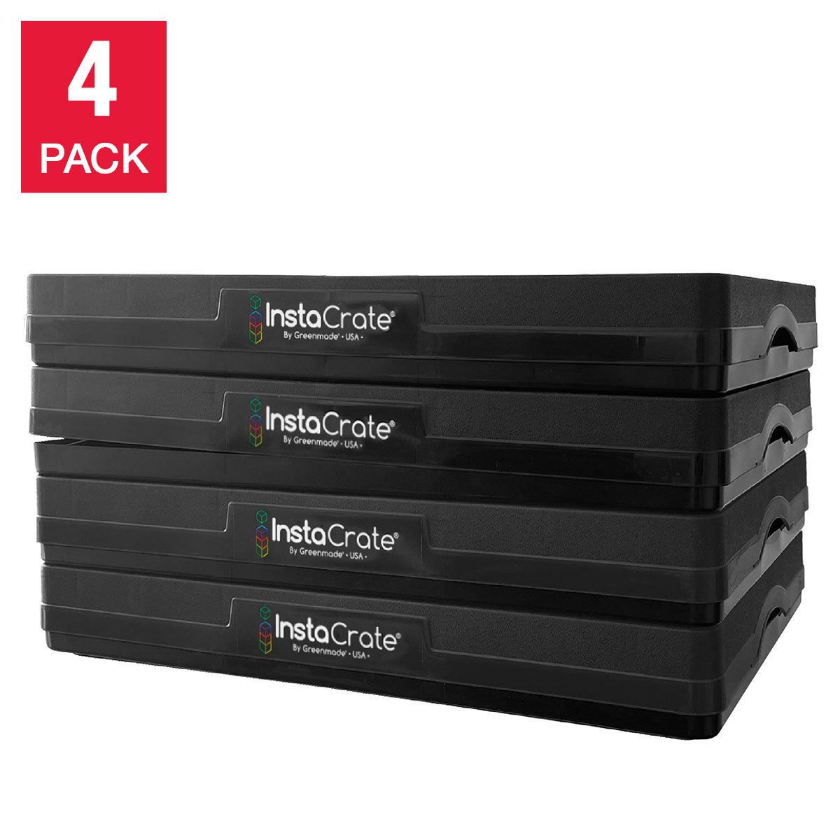 Costco InstaCrate Collapsible Storage Bin, 4-pack