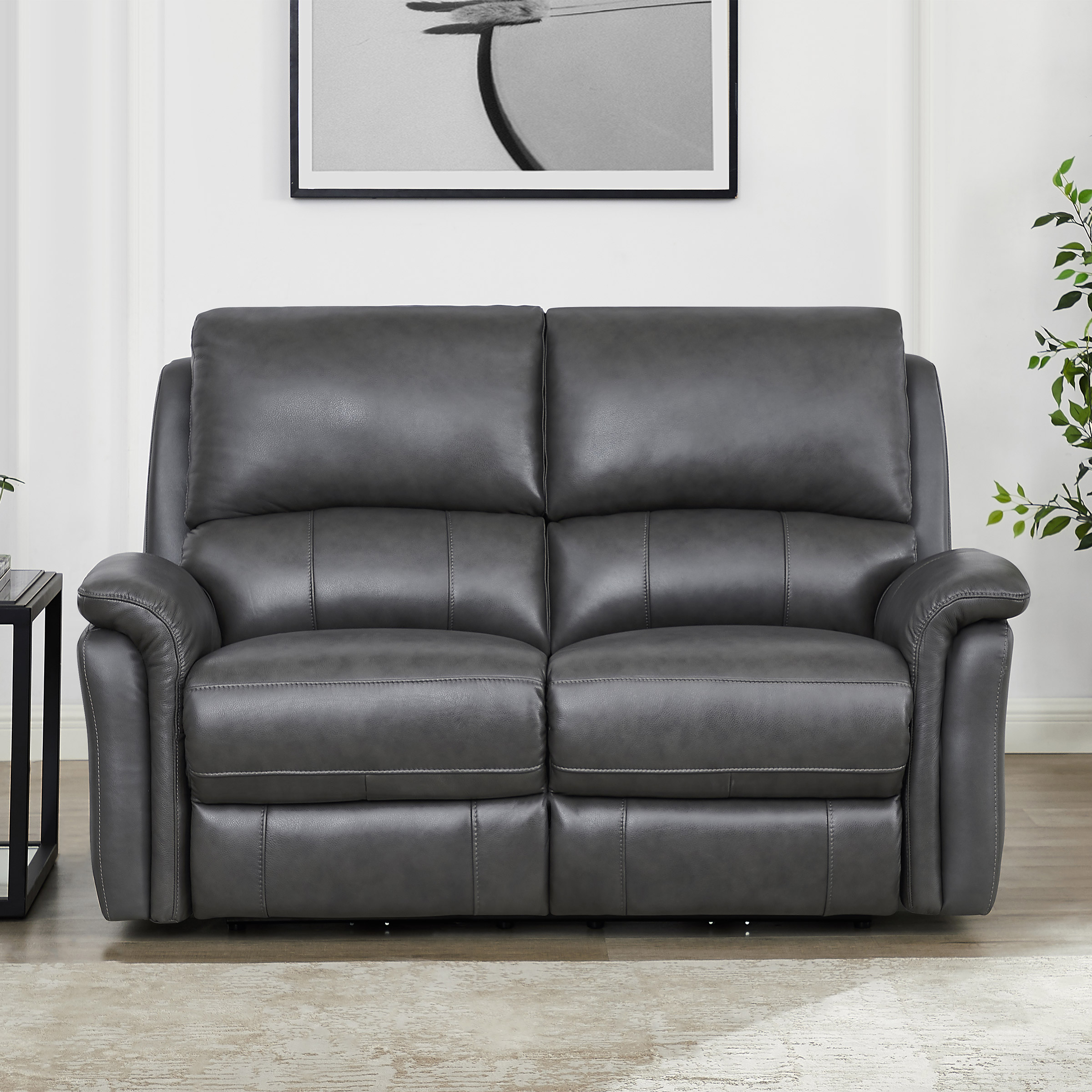 Prospera Home Marner Top grain Leather Power Reclining Loveseat