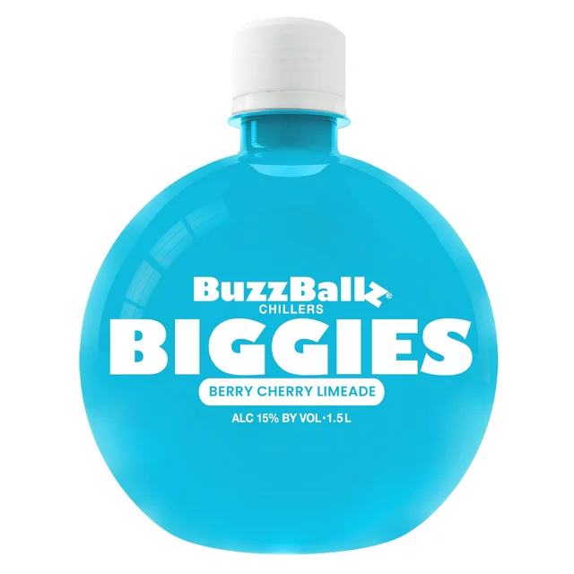 BUZZBALLZ WINE BASED BERRY CHERRY LIMEADE BIGGIES 1.5L