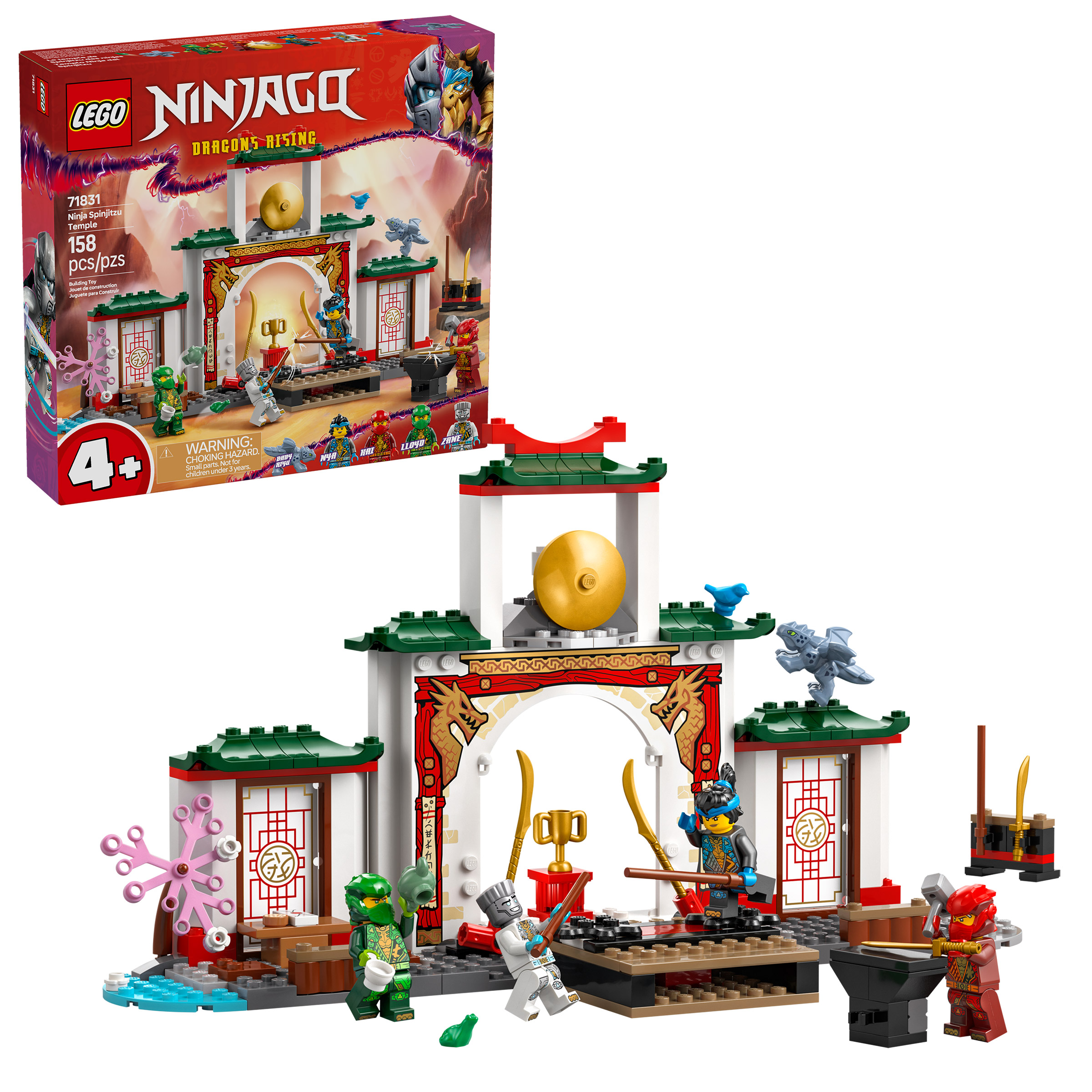 LEGO NINJAGO Ninja Spinjitzu Temple Building Toy 71831