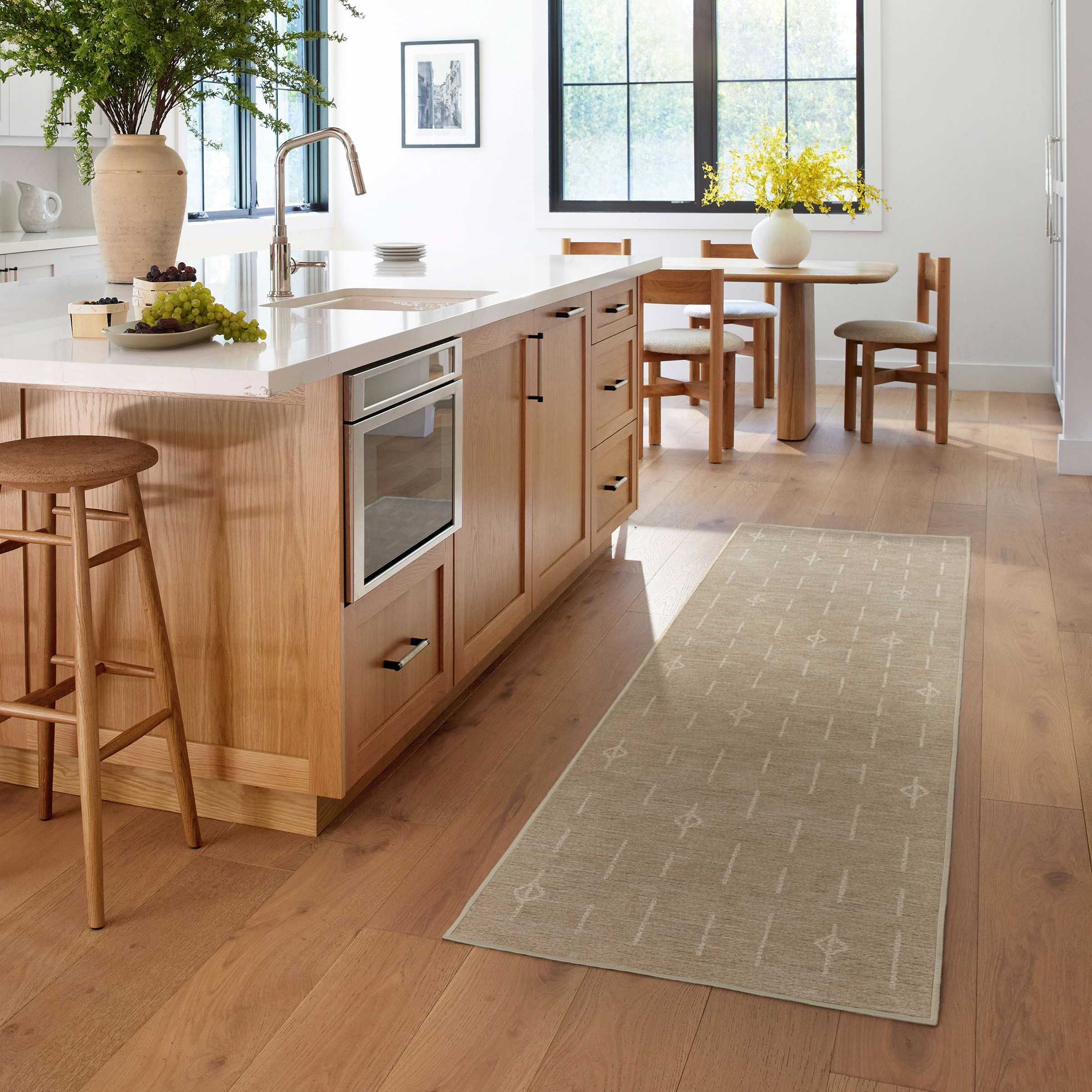 アシュラン・リファ・アクアージュ Ruggable Flatwoven Washable Alina Runner Rug, 2'6