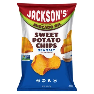 Jackson's Kettle Cooked Sweet Potato Chips, Sea Salt, 16 oz